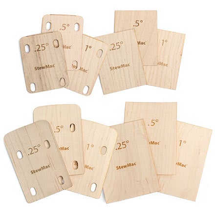 StewMac Neck Shim Shop Set of 12