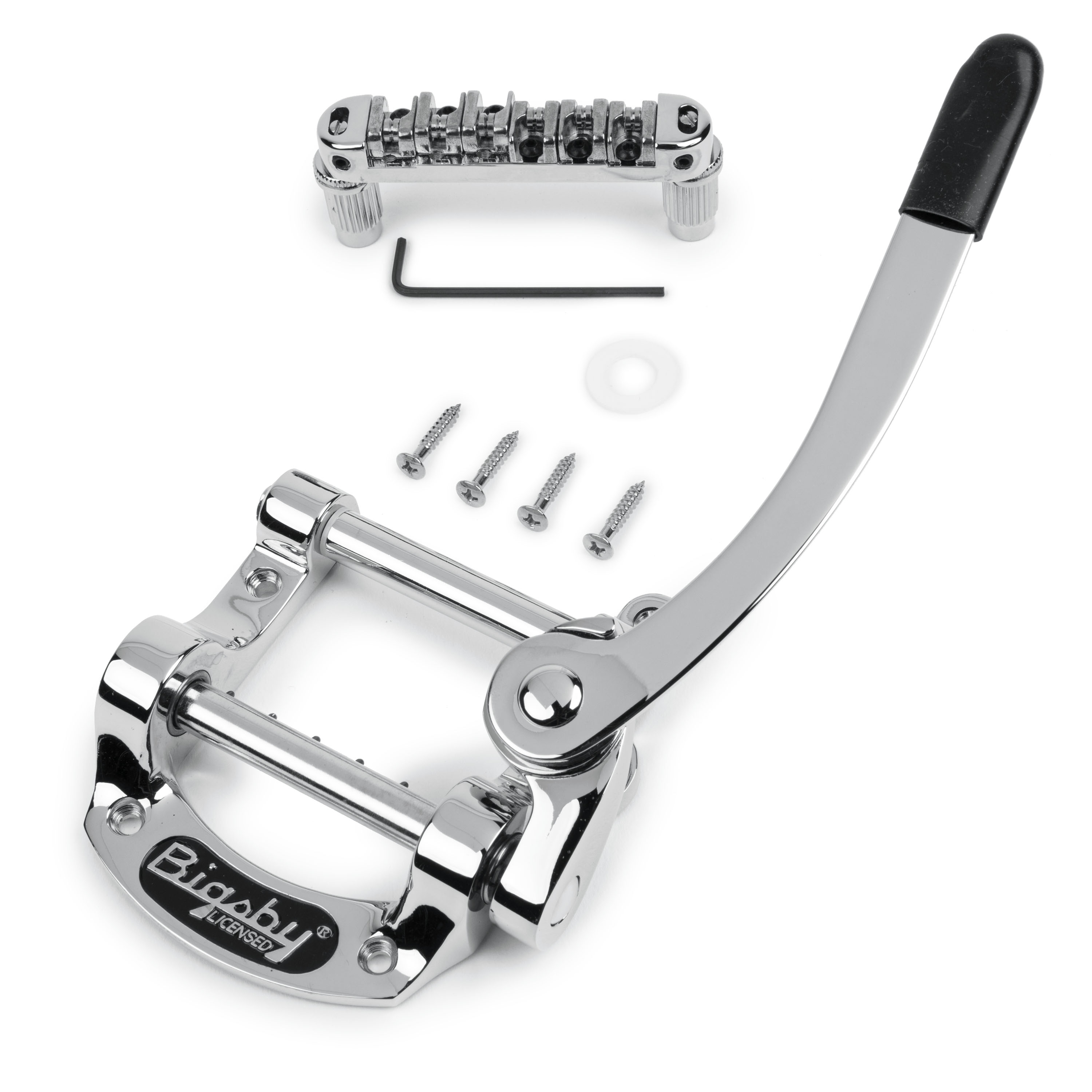 Locking Roller Bridge with Bigsby B50 Vibrato, Chrome/Polished