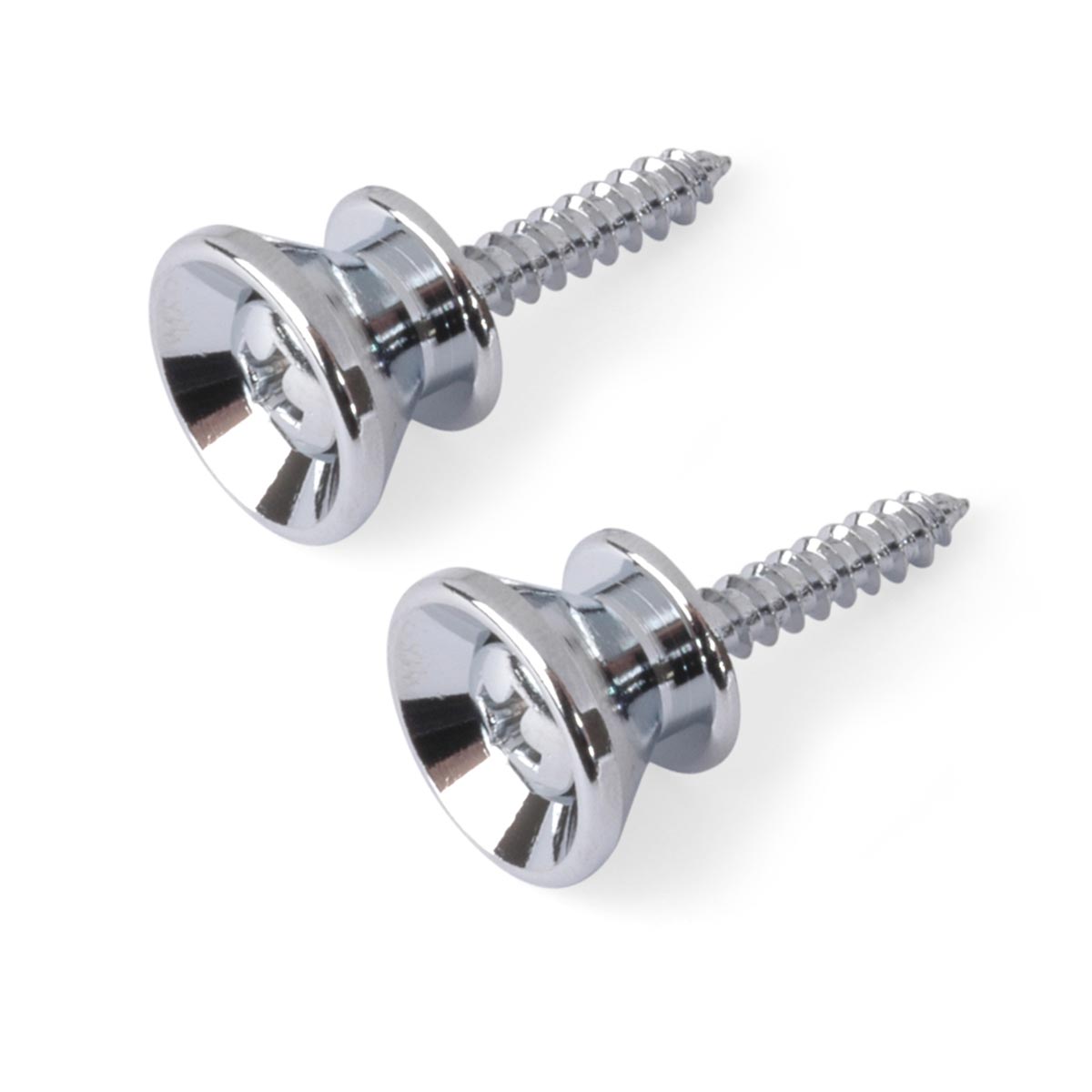 Gotoh Strap Buttons, Chrome, set of 2