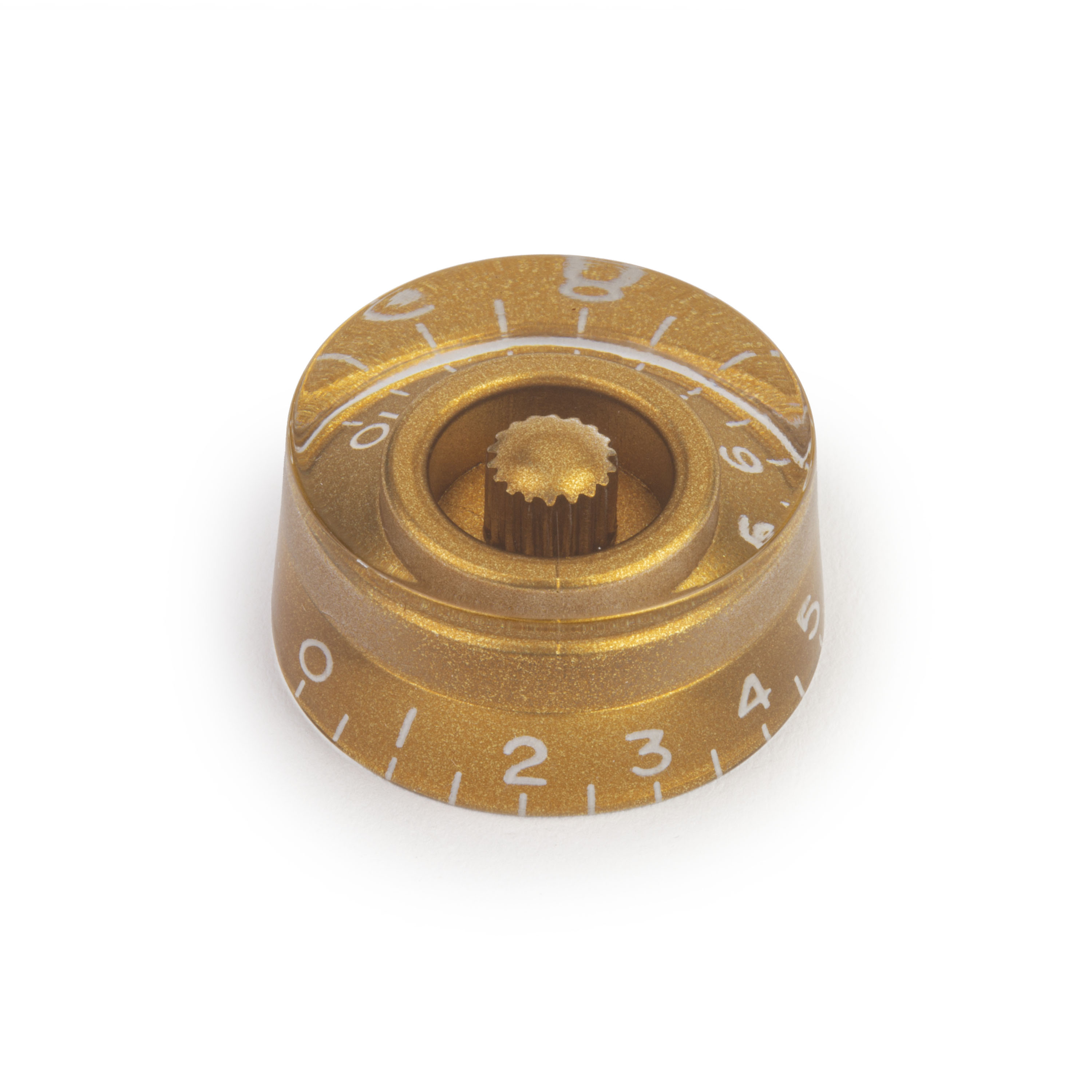 Speed Knob, Gold, for fine-knurled pot shaft (CTS)
