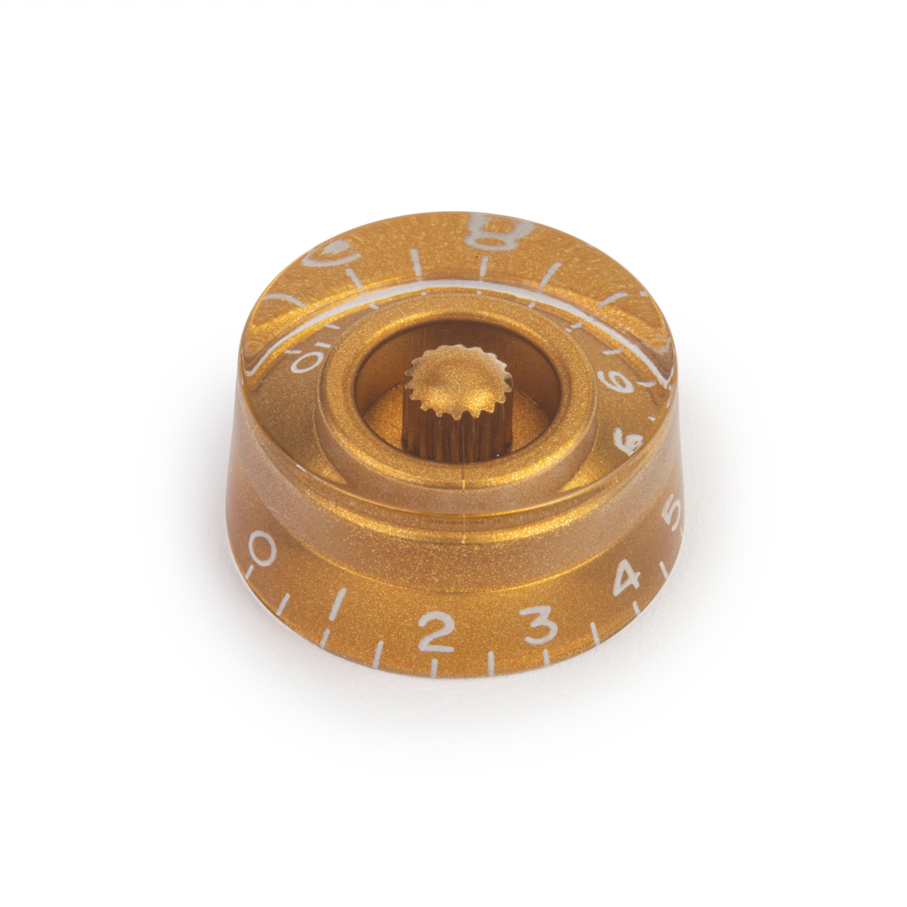 Speed Knob, Gold, for coarse-knurled pot shaft (Alpha)