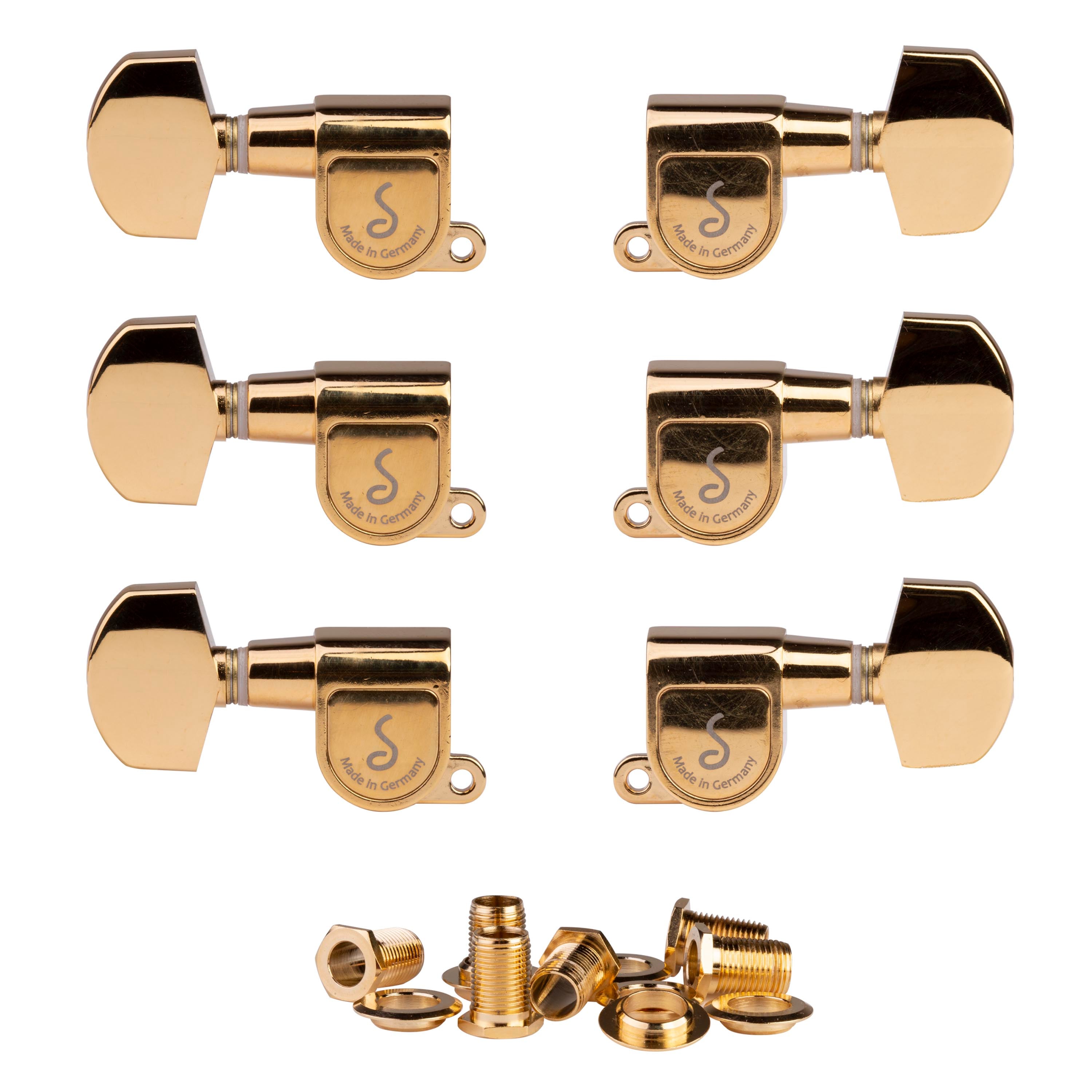 Schaller M-6 3+3 Guitar Machines, Gold