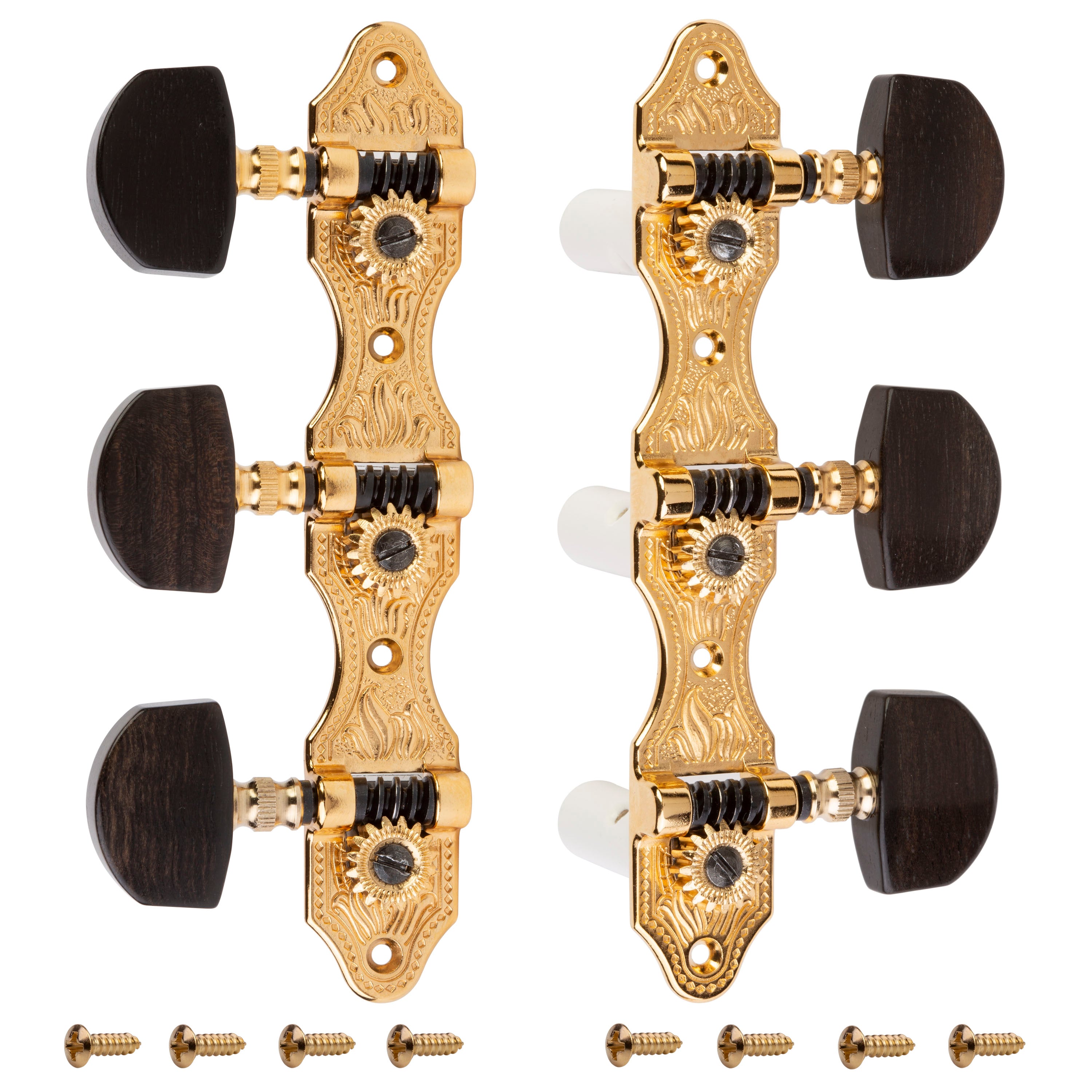 Schaller Classical Guitar Machines, Gold, ebony