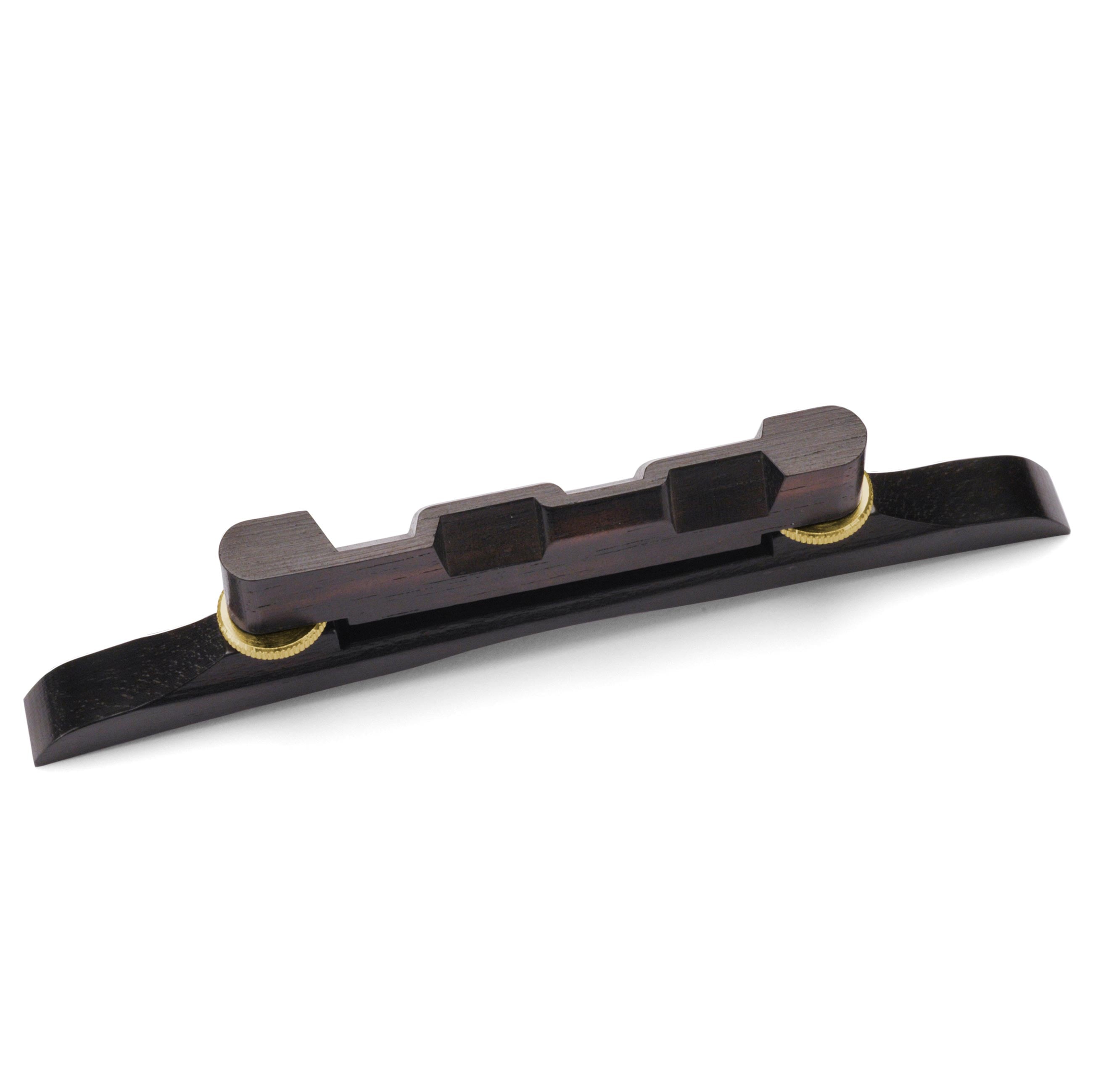 Adjustable Archtop Mandolin Bridge, With gold posts and thumbwheels
