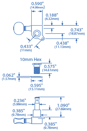 Golden Age Oval Knob 3+3 Tuners