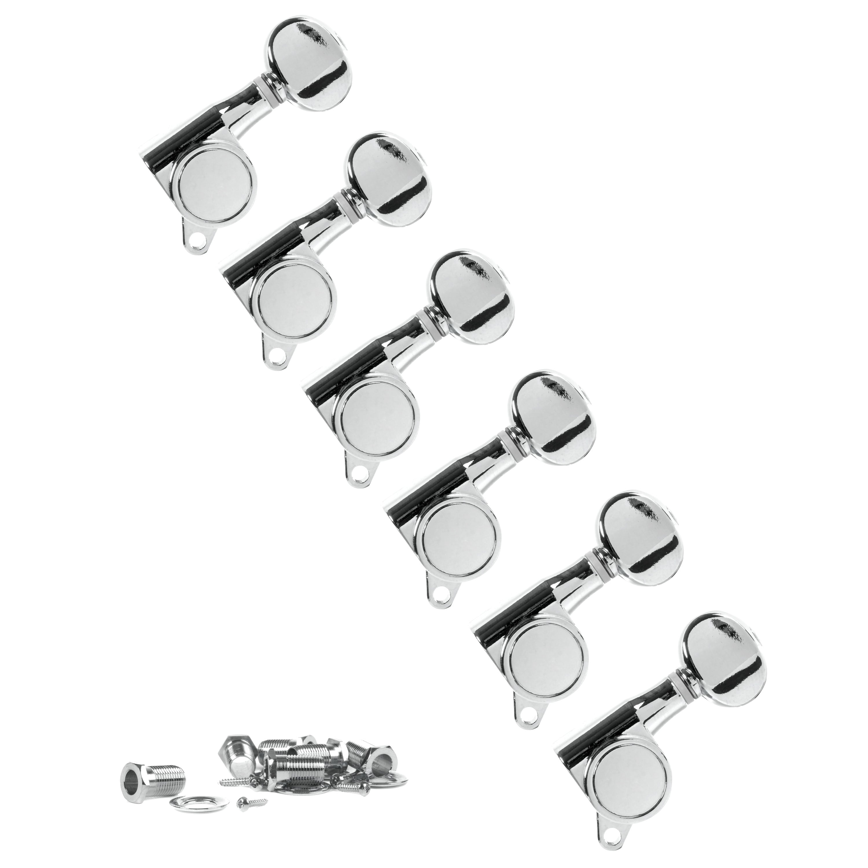 Golden Age Oval Knob 6-In-Line Tuners