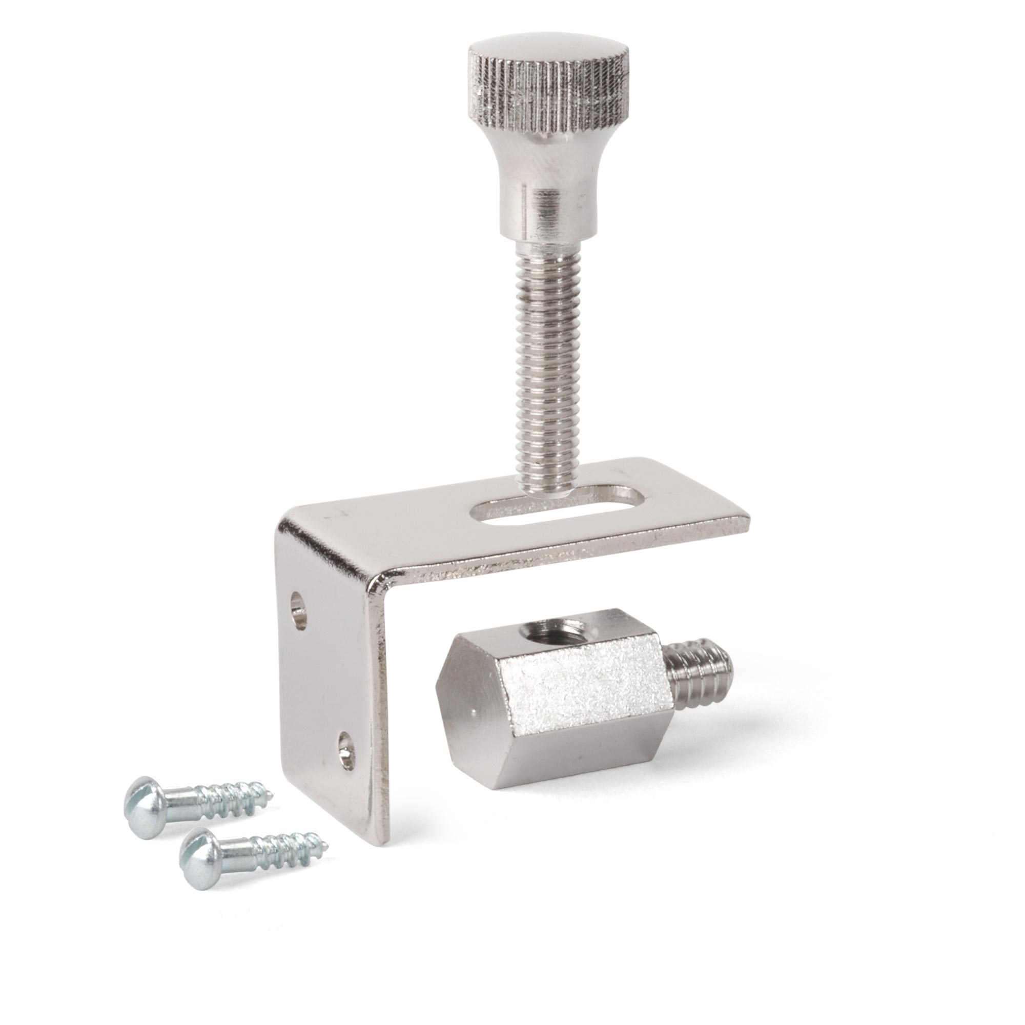 Banjo Resonator Hardware, Set of thumbscrews,brackets and wall lugs (4 each) with screws