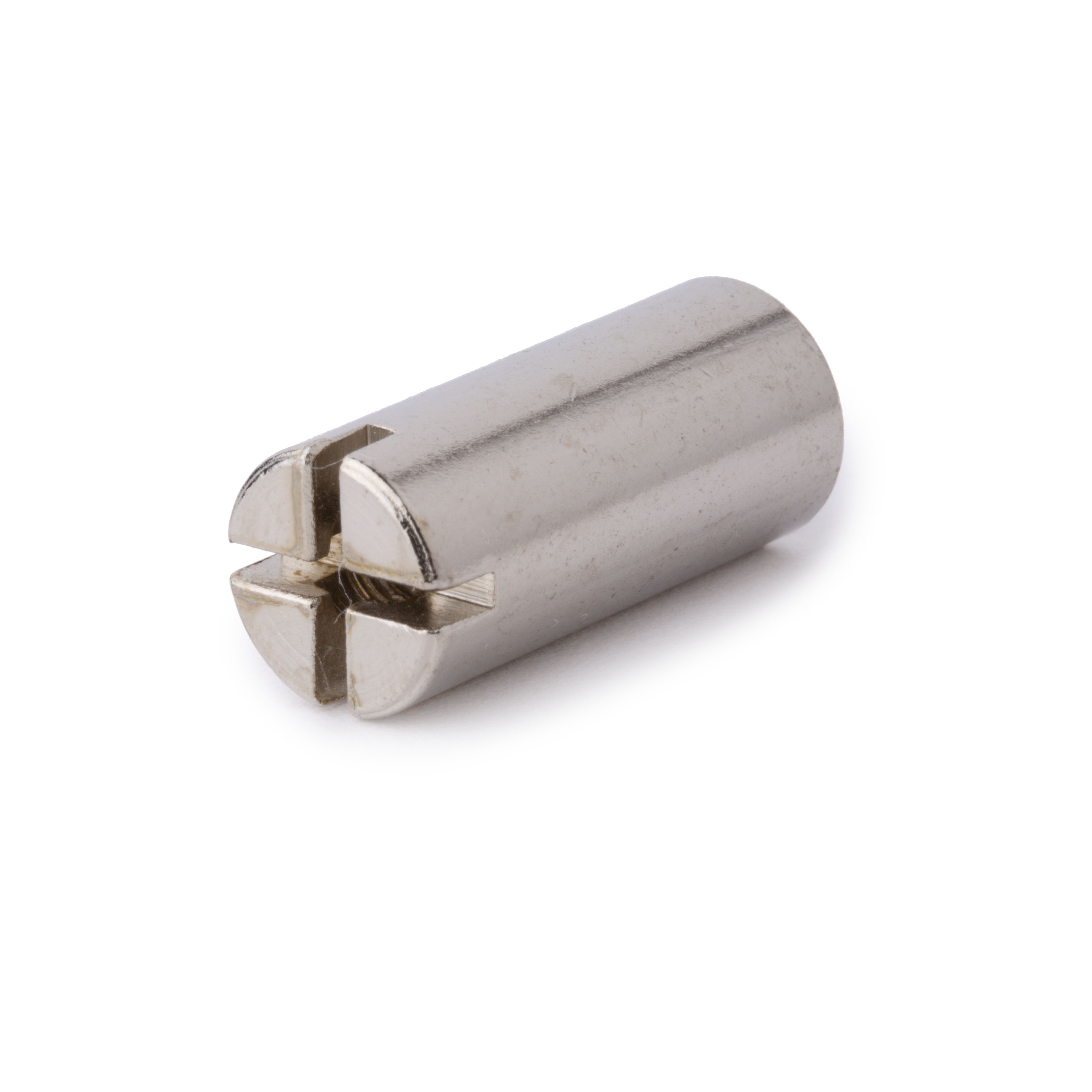 Slotted Truss Rod Nut for Fender, Nickel, 10-32 thread