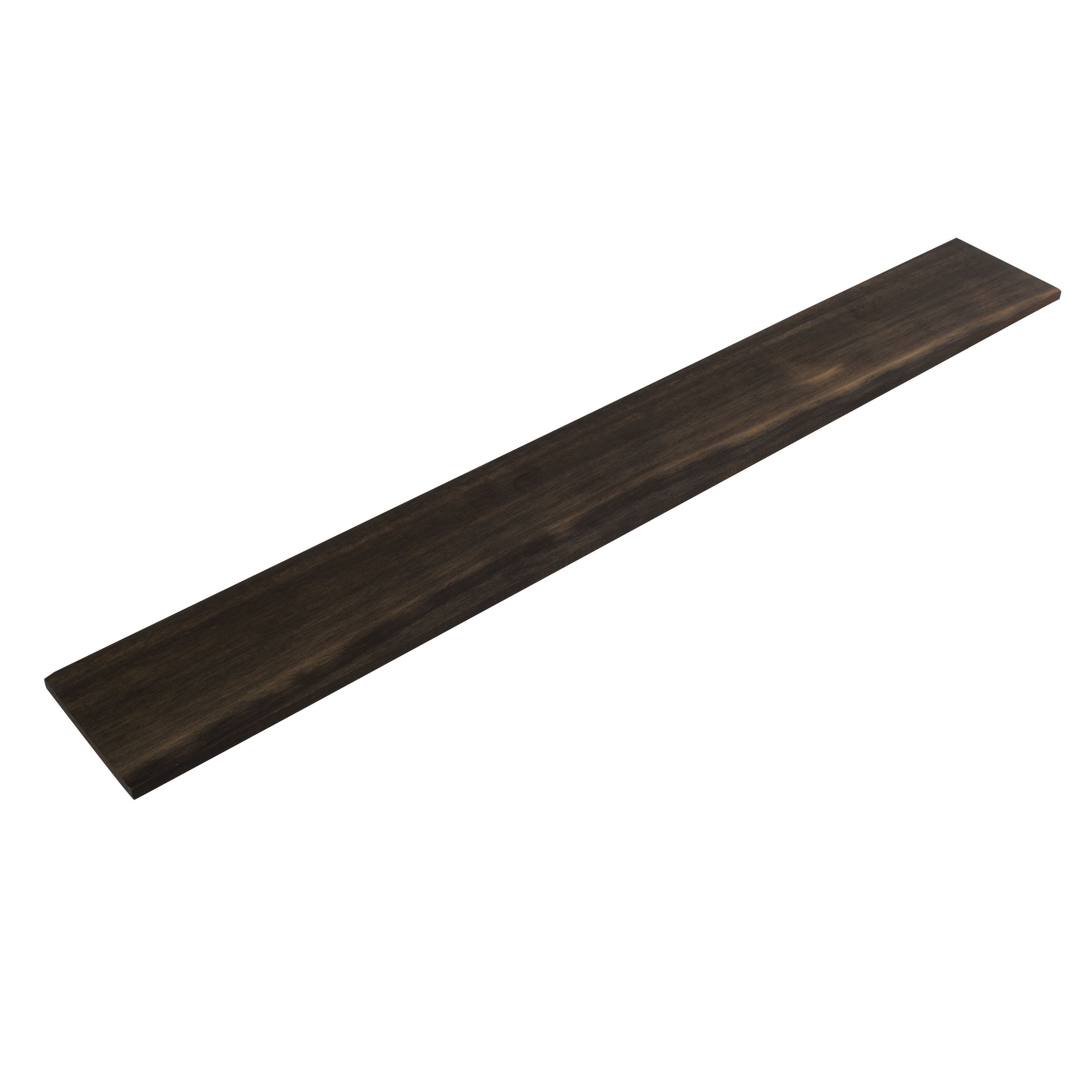 Unslotted Fingerboard for Guitar, Ebony, A Grade, Sanded