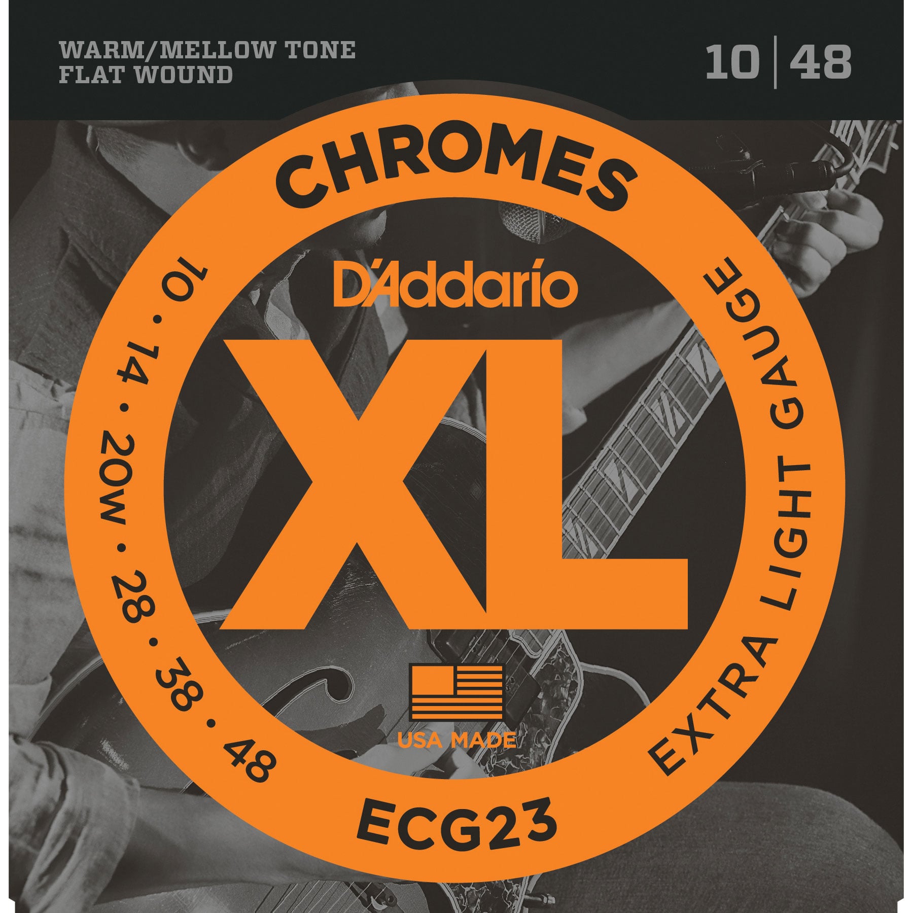 D'Addario Chromes Flat Wound Electric Guitar Strings