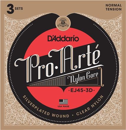 D'Addario Pro Arte Classical Guitar Strings 3 Pack