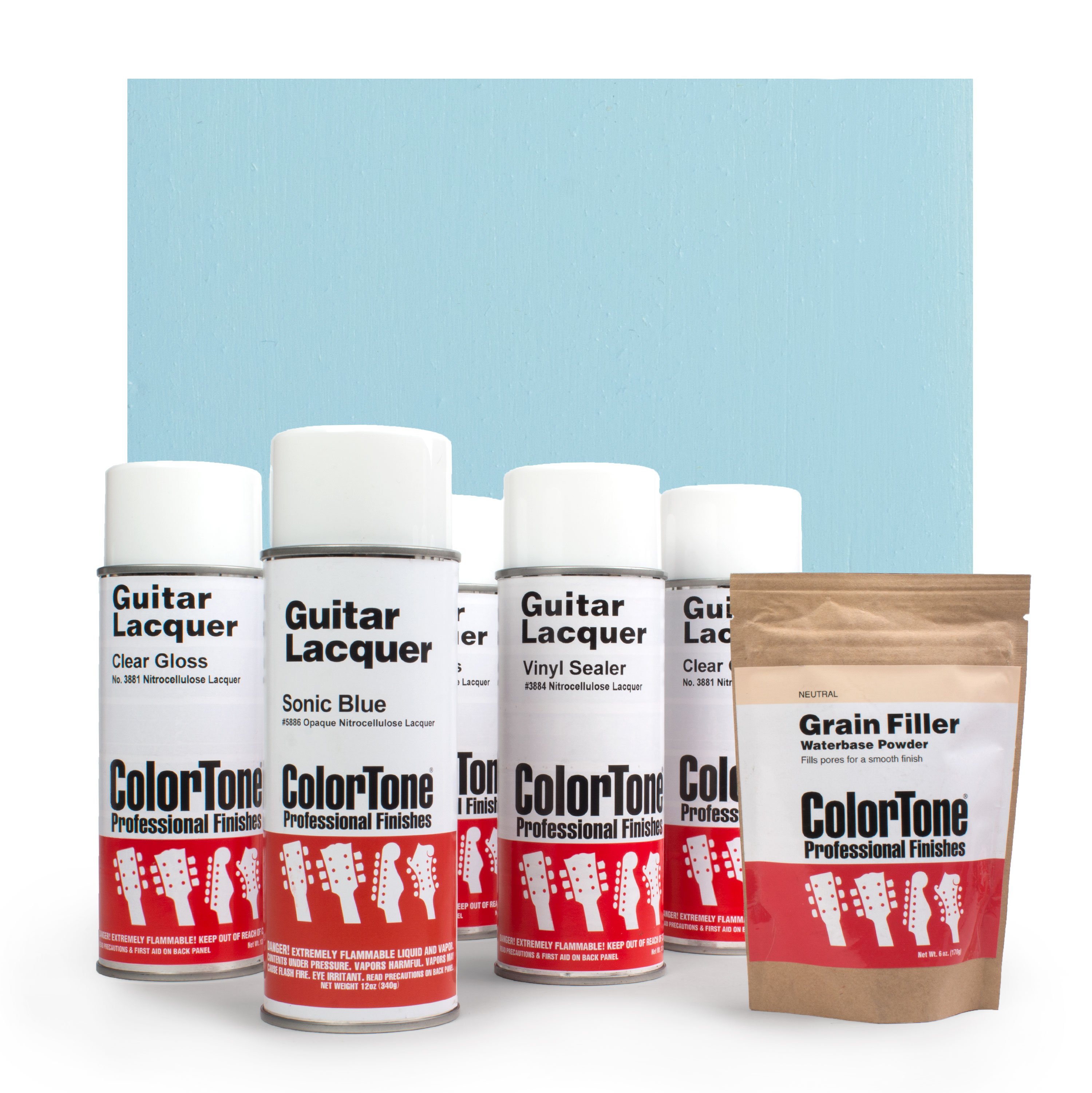 ColorTone Aerosol Finishing Set for Sonic Blue