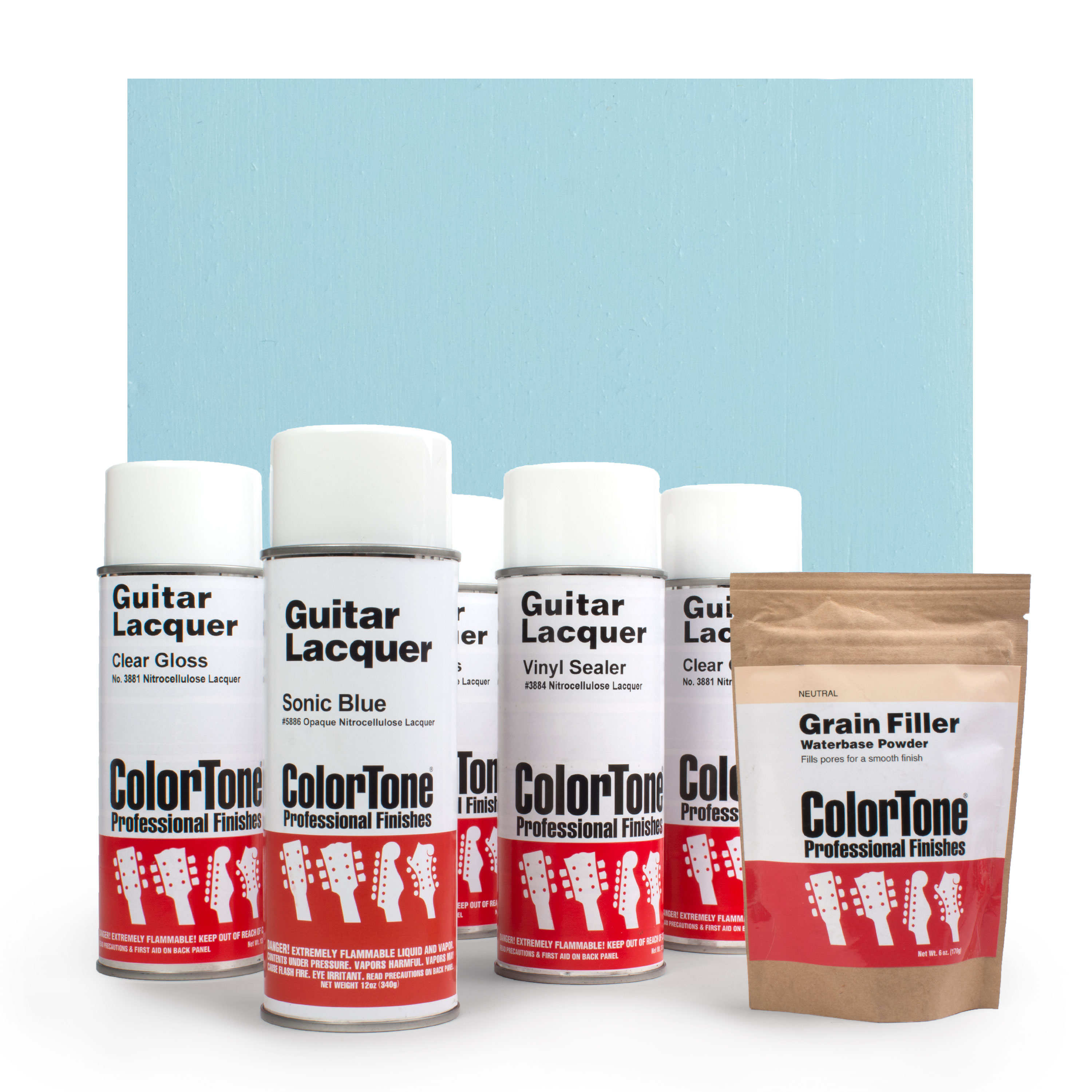 ColorTone Aerosol Finishing Set for Sonic Blue