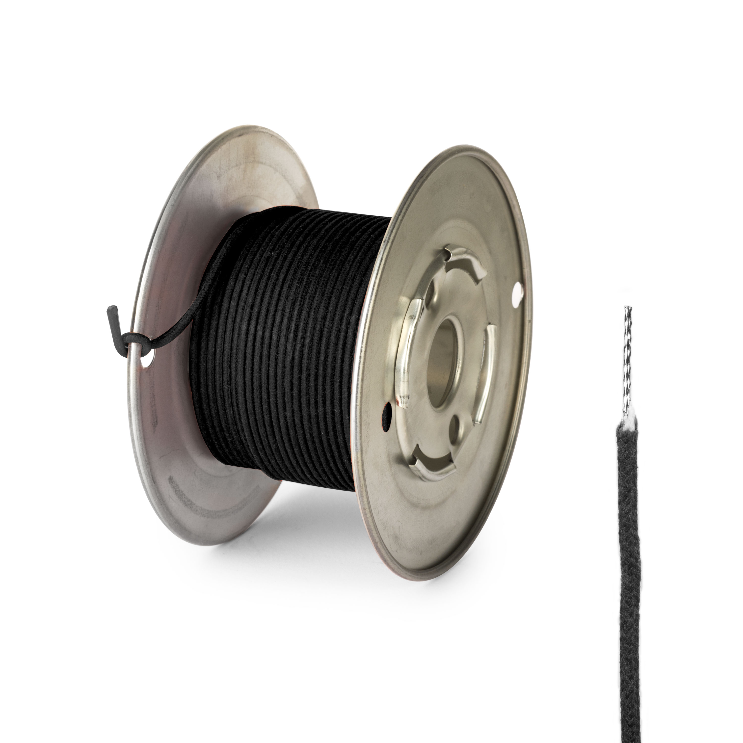 Vintage Stranded Core Push-back Wire - 50 feet, Black