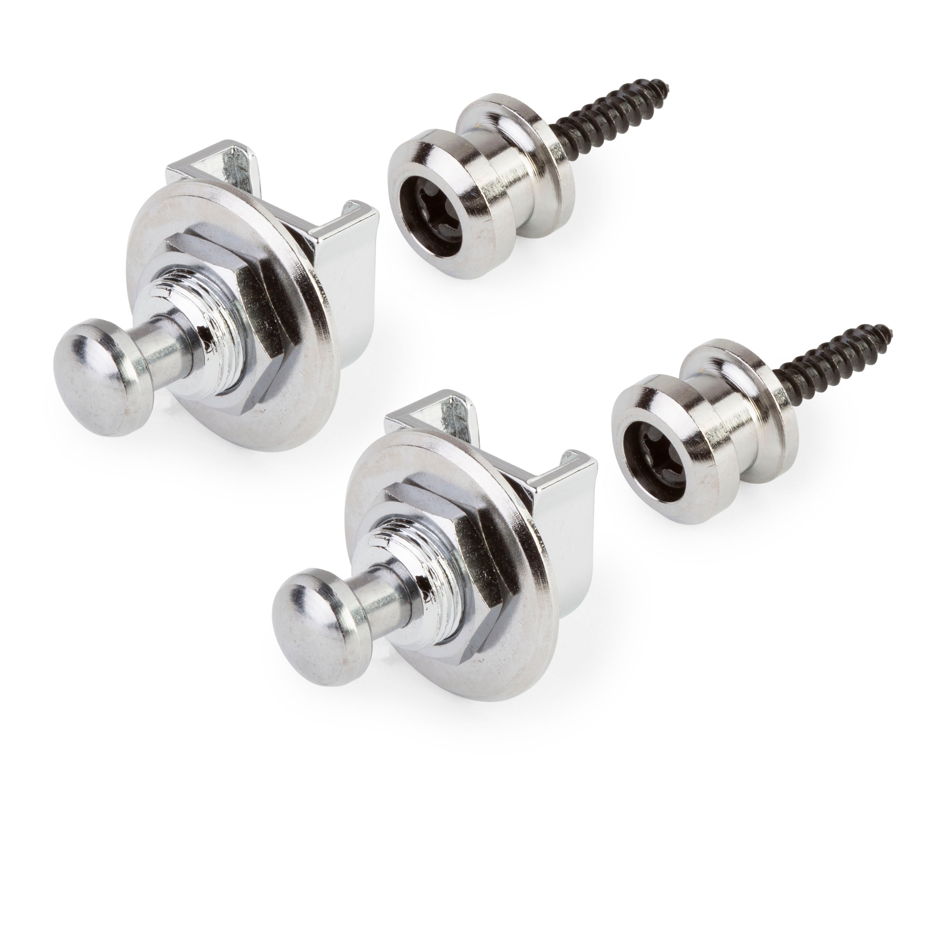 Grover Quick-release Strap Locks, Chrome, set of 2