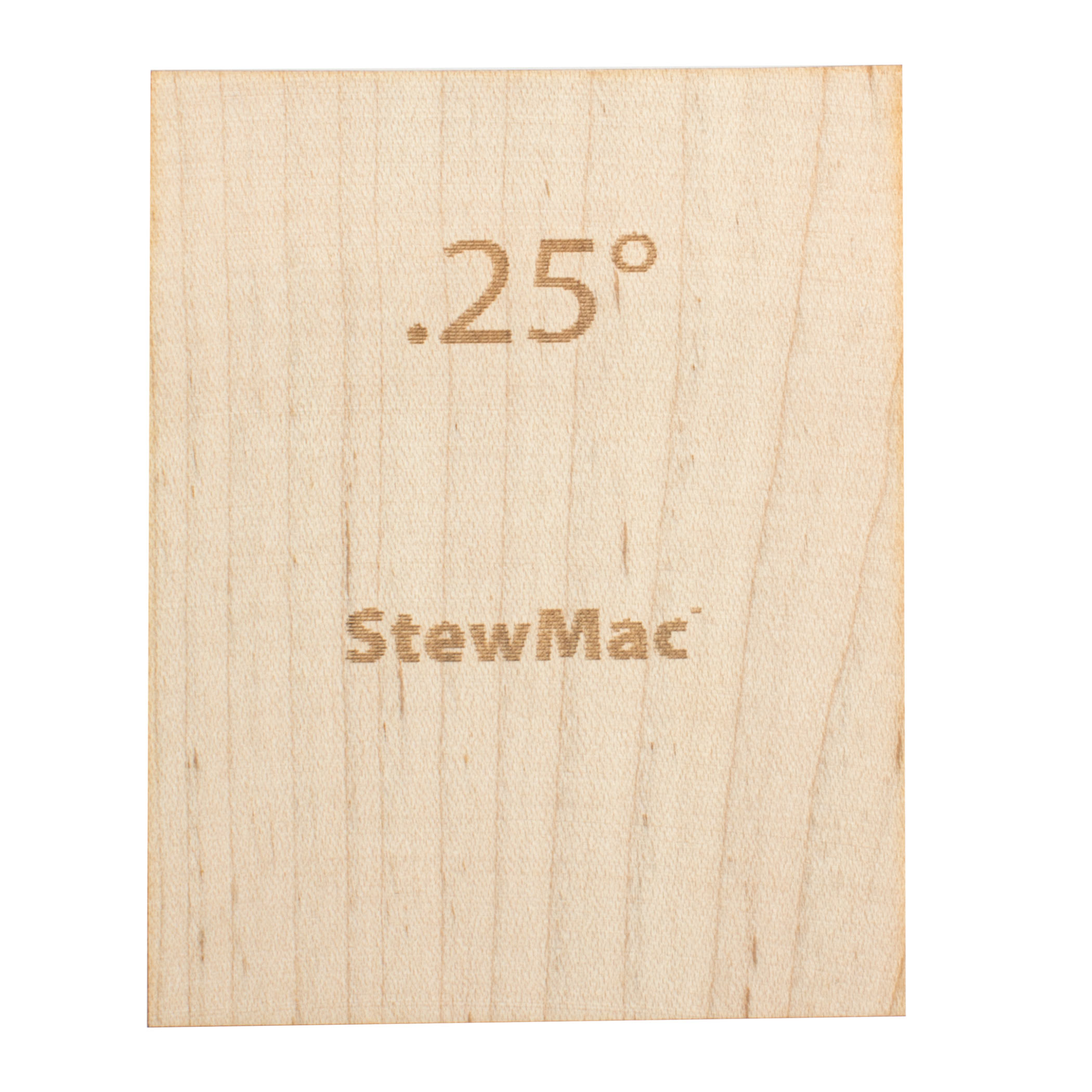 StewMac Neck Shims for Guitar, Blank, 0.25 degree