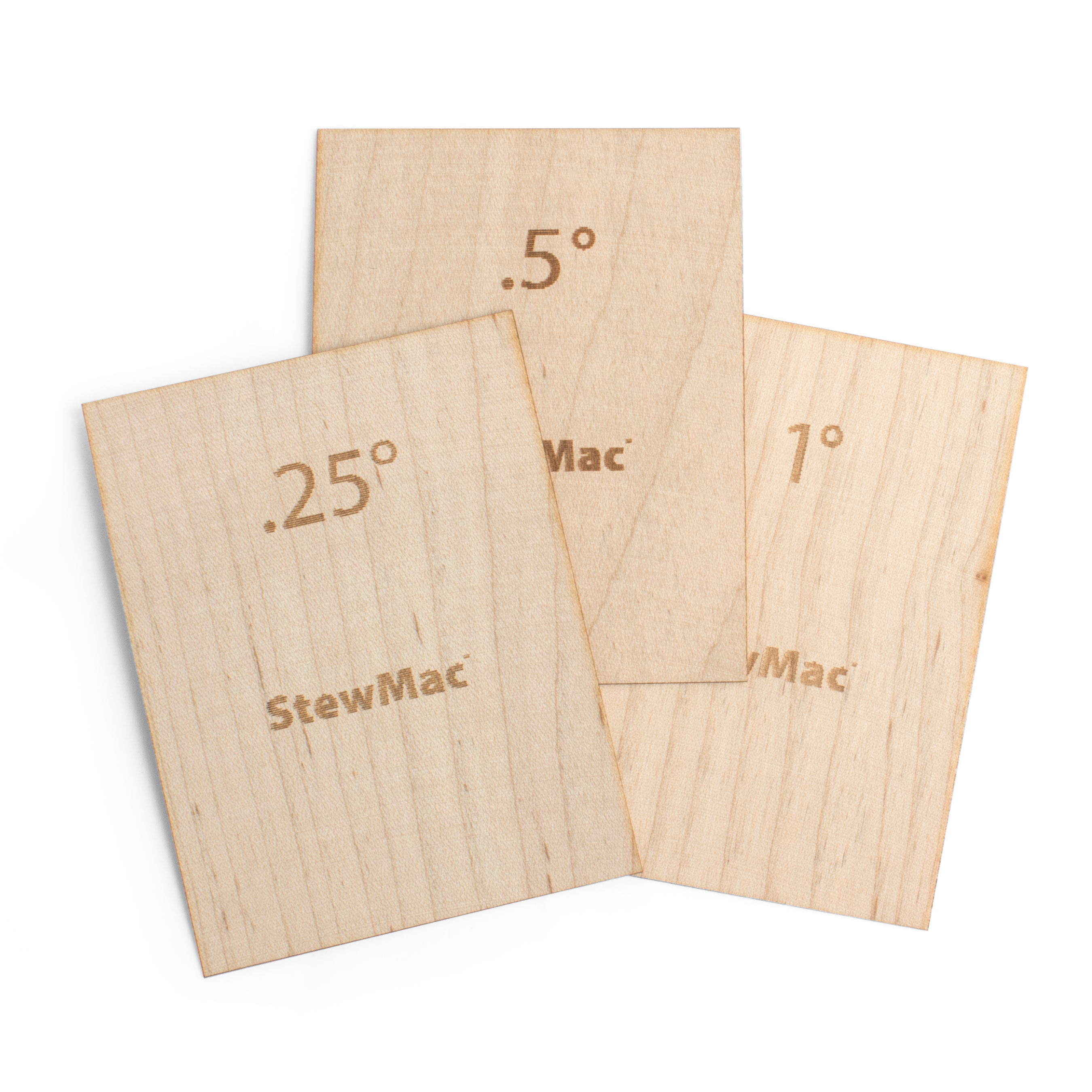 StewMac Neck Shims for Guitar, Blank, Set of 3