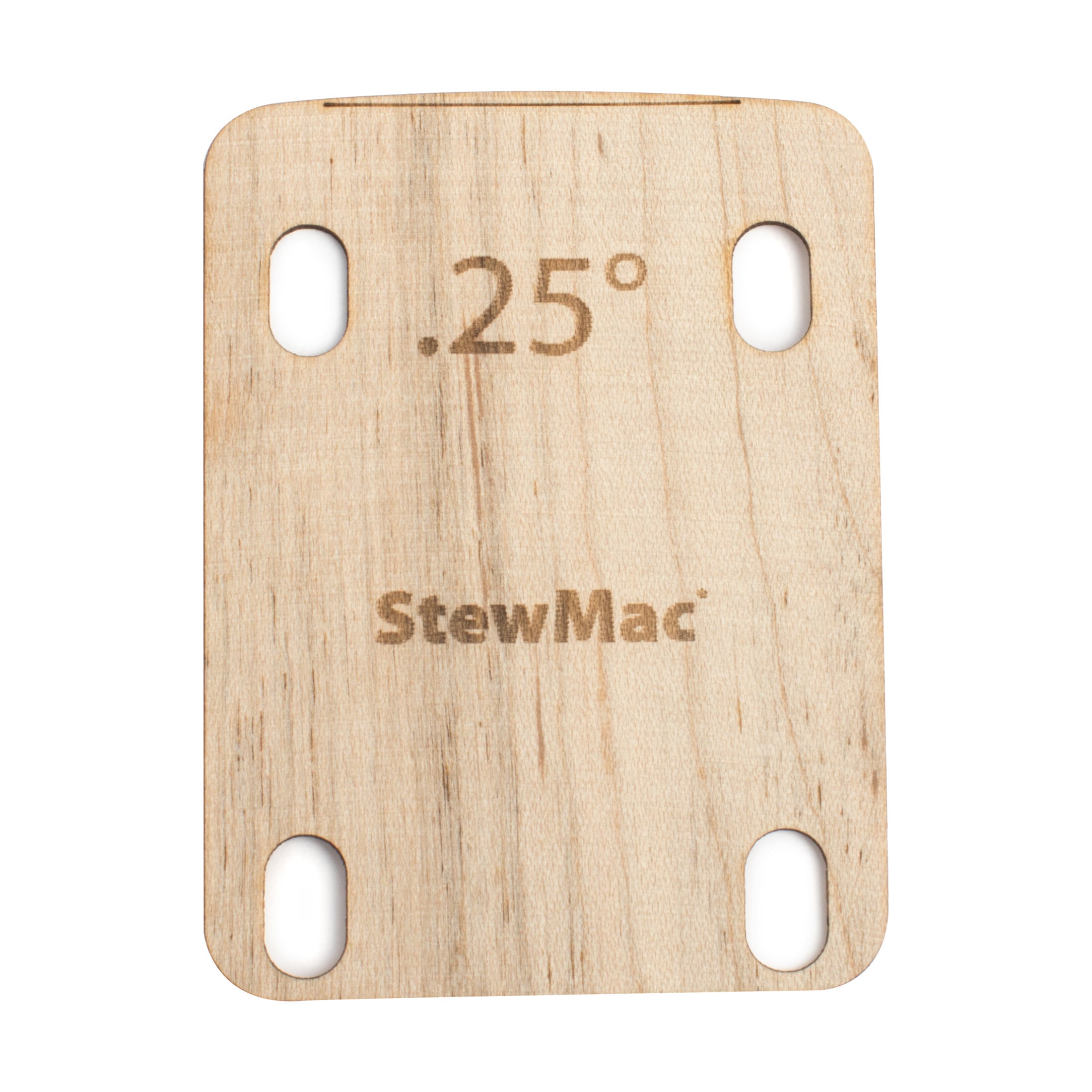 StewMac Neck Shims for Guitar, Shaped, 0.25 degree