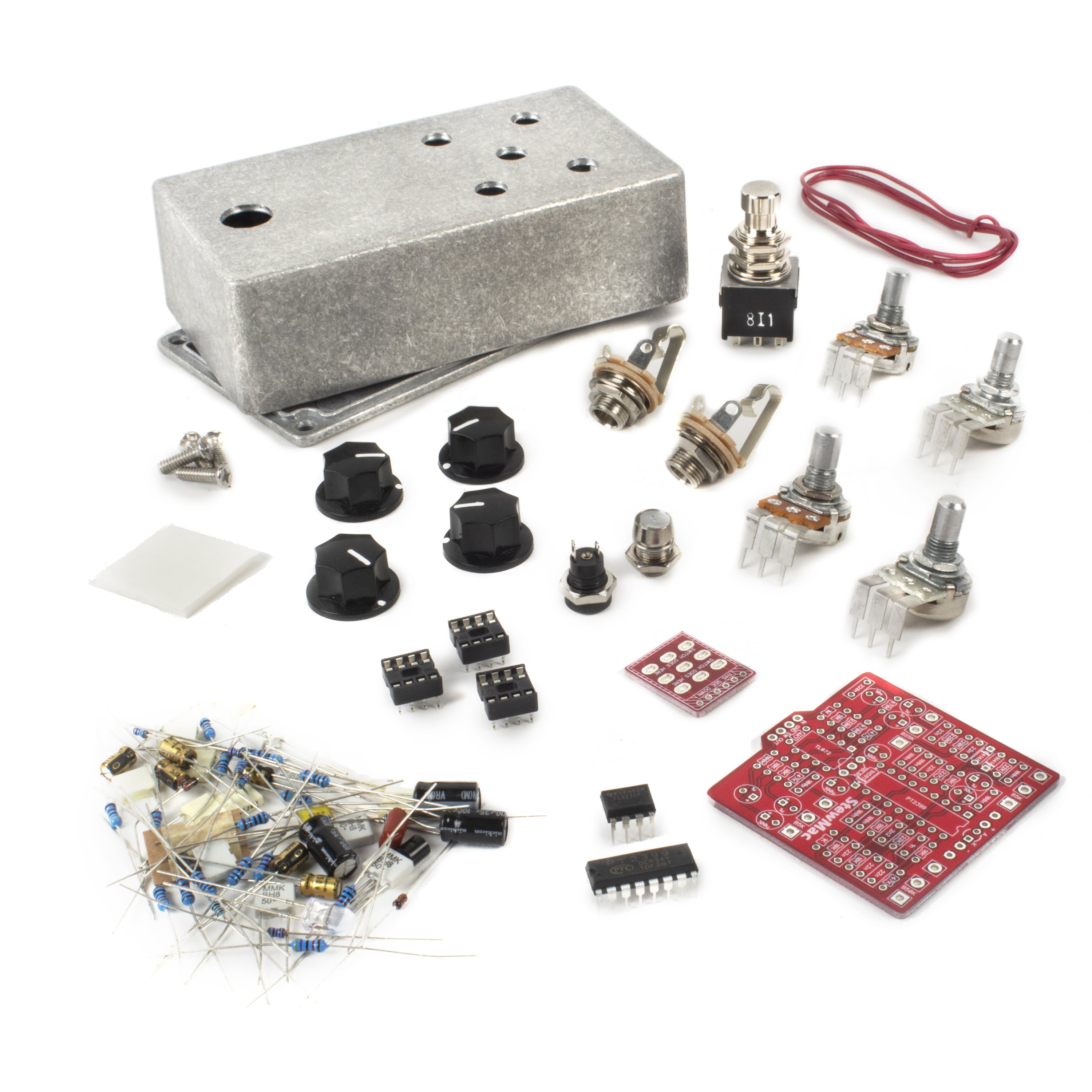 StewMac Tape Op Delay DIY Pedal Kit, With Bare Enclosure