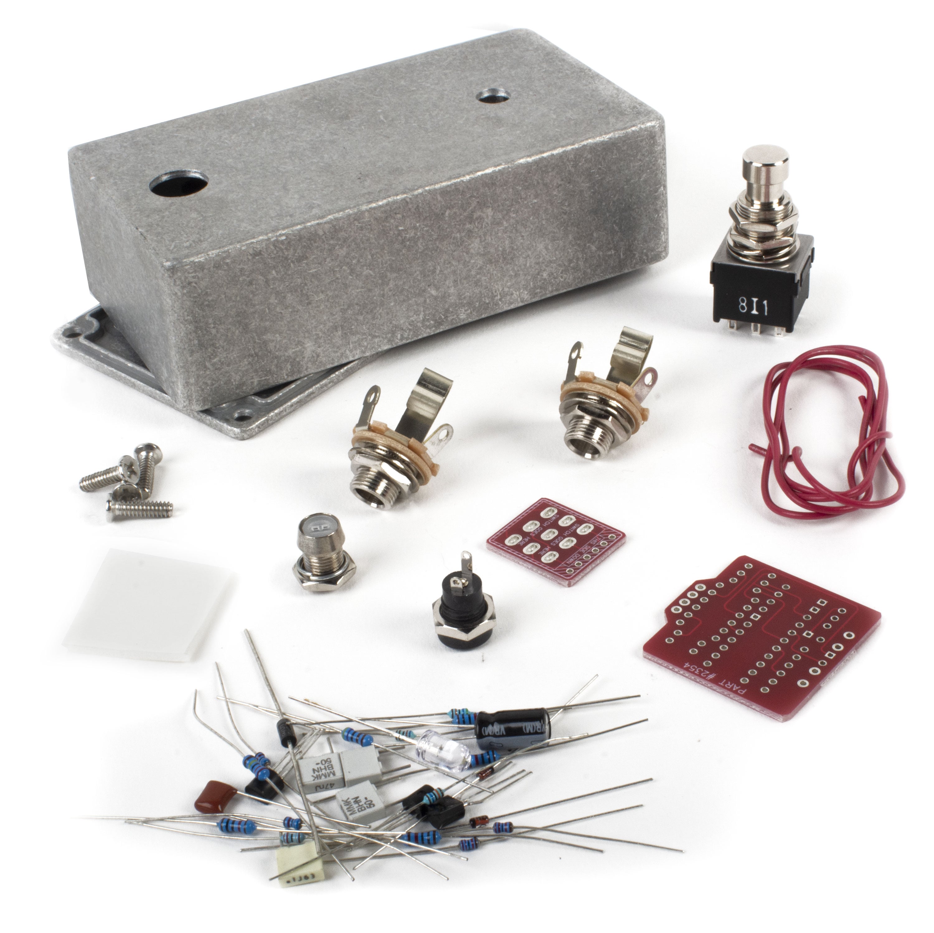 StewMac Interval Fuzz DIY Pedal Kit, With Bare Enclosure
