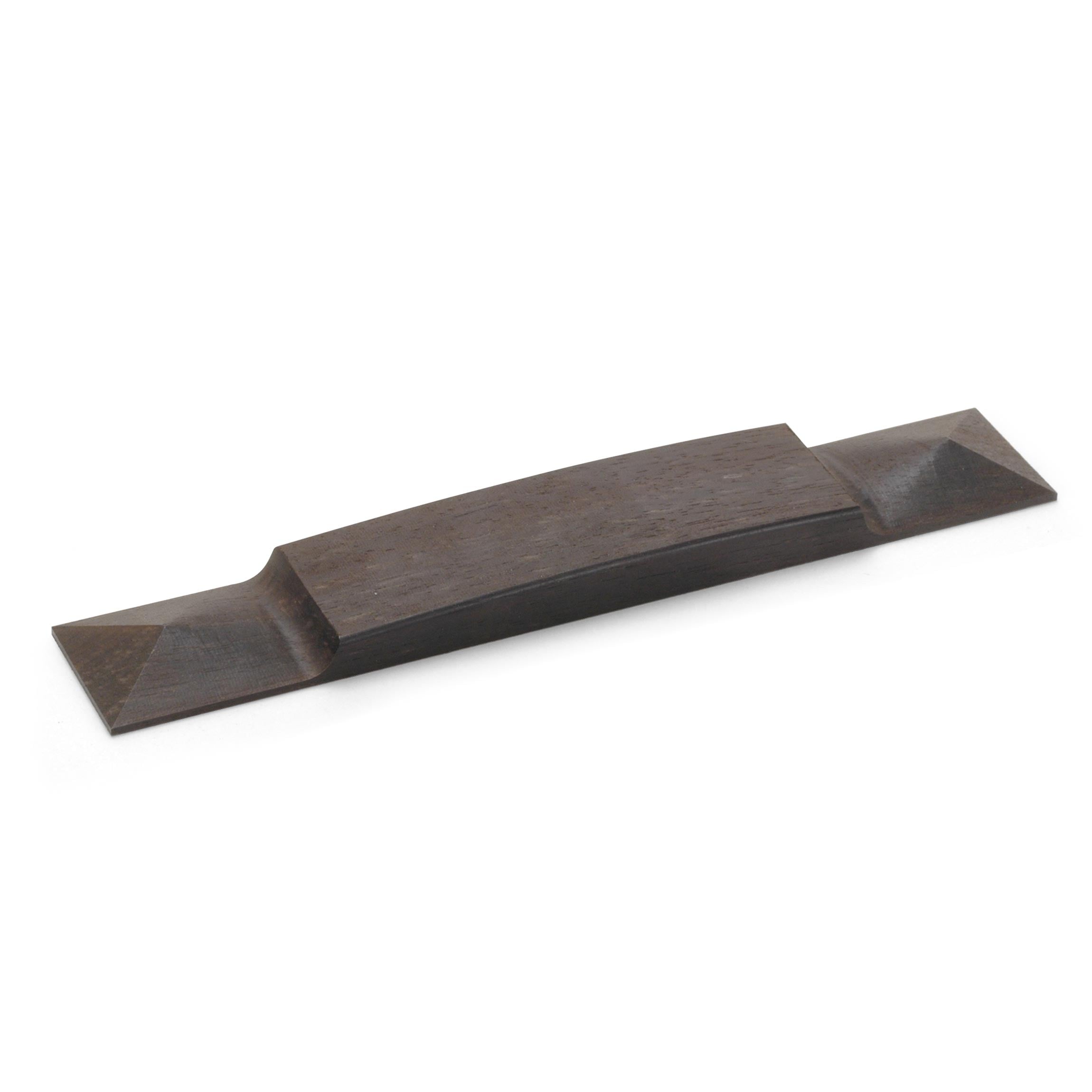 'Pyramid' Guitar Bridge, Ebony, unslotted/undrilled