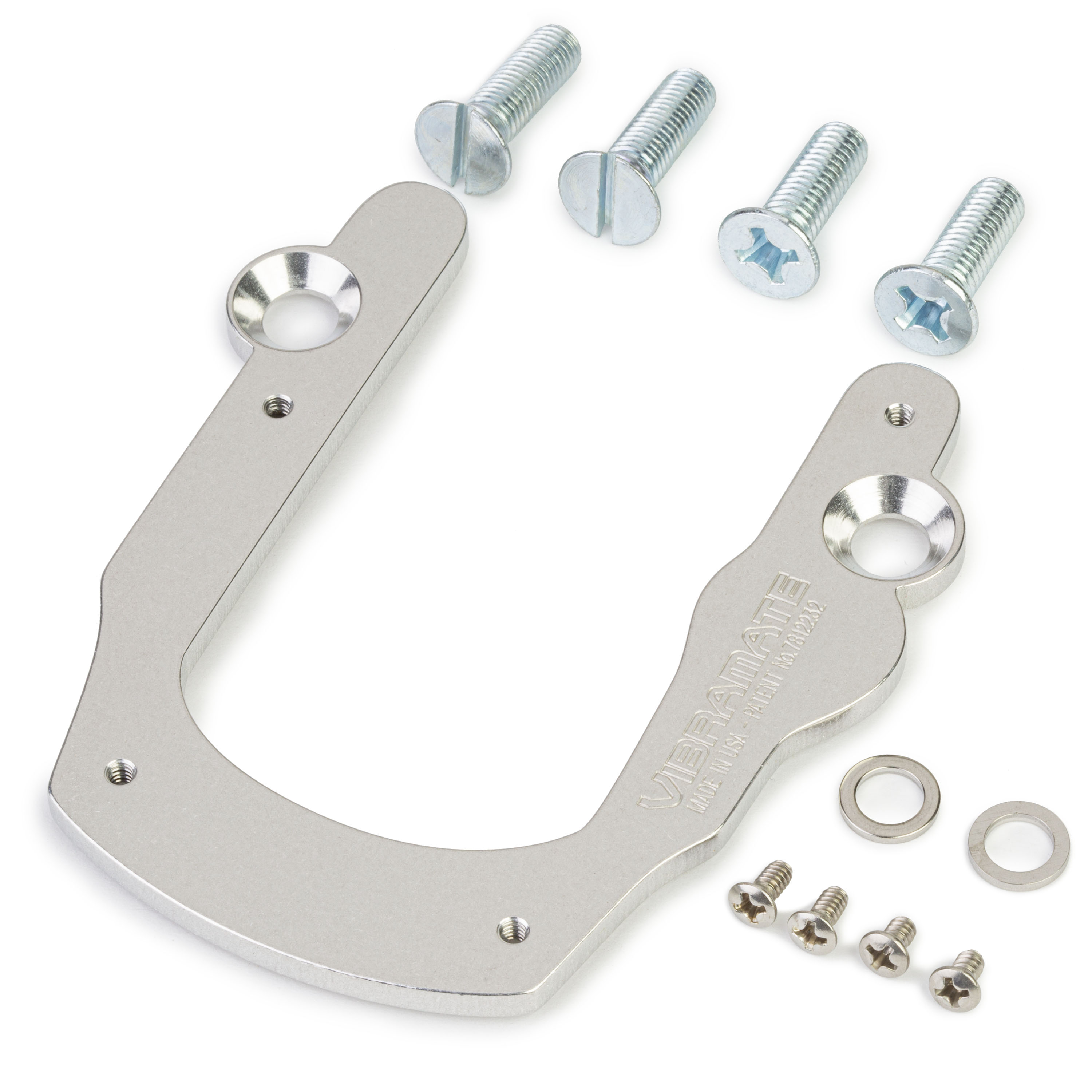 Vibramate V5 Adapter for Bigsby B5, V5 kit, polished aluminum