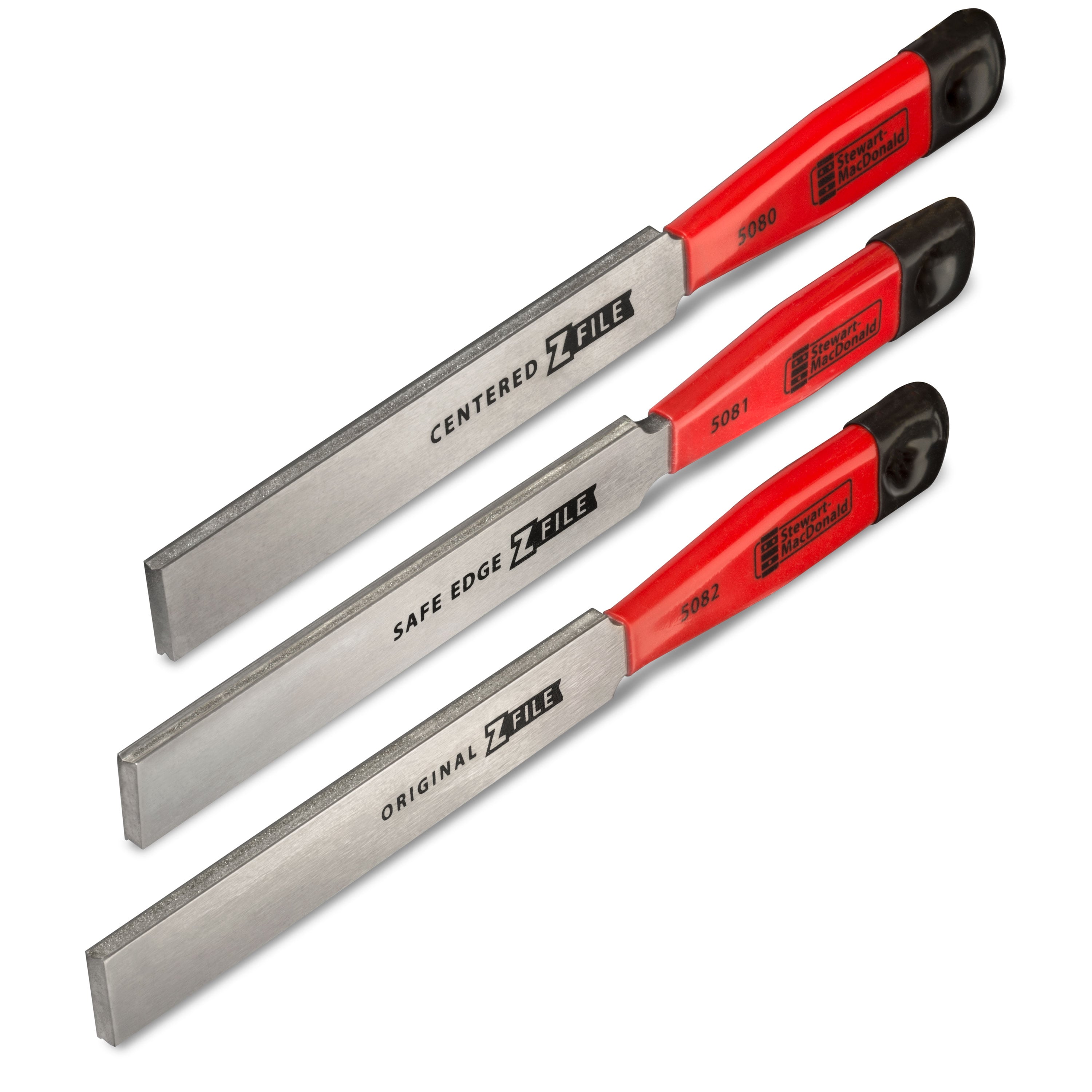 StewMac Z-File Fret Crowning Files, Set of 3