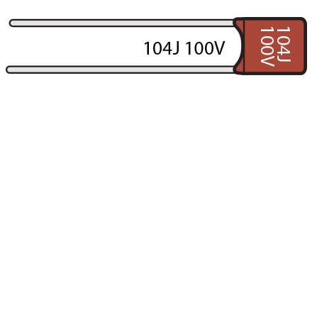 Capacitors for Amps and Pedals, .1uF, 100v film