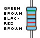 Resistors, 51K-ohm, 1% tolerance