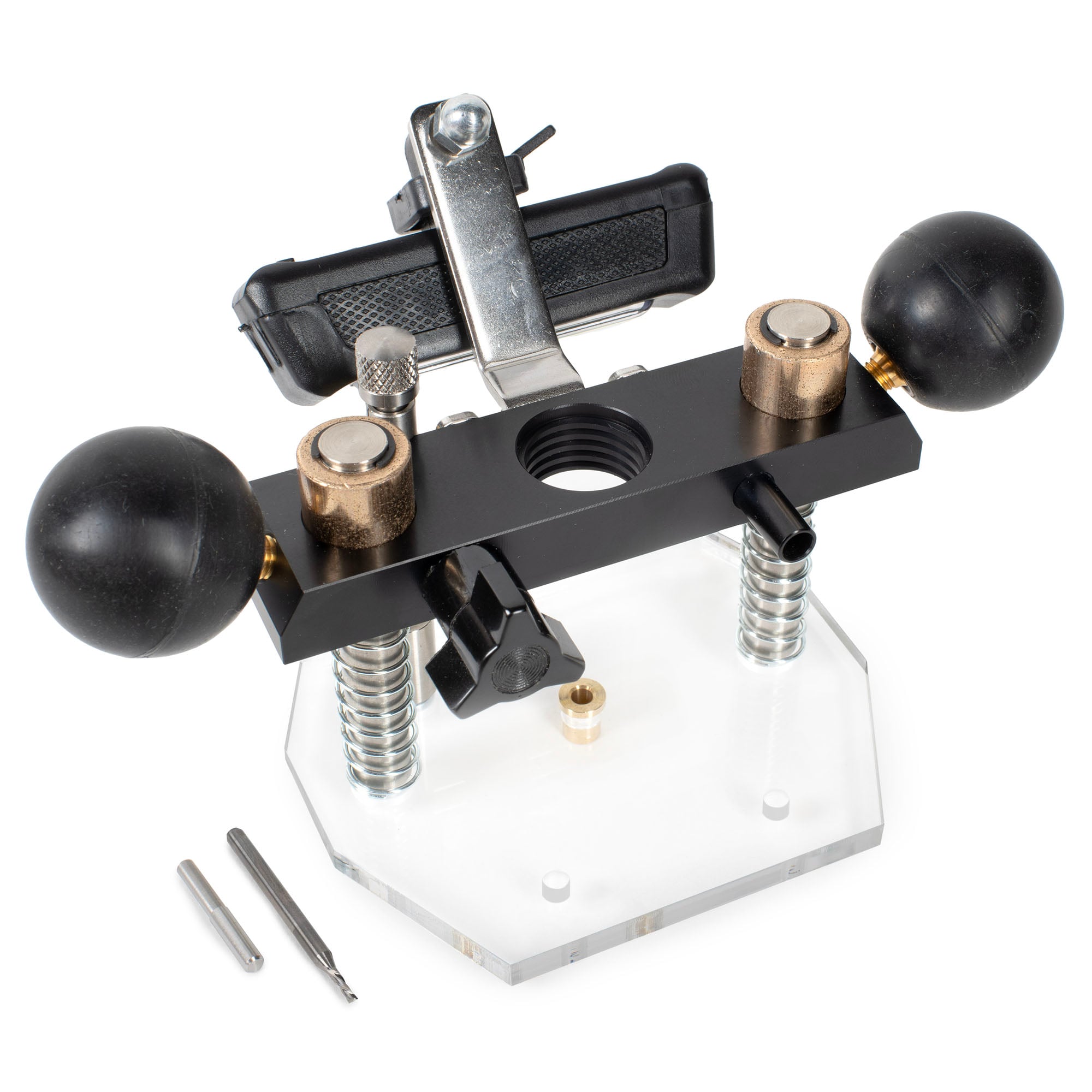 StewMac Fingerboard Inlay Jig, Plunge Router Base Set