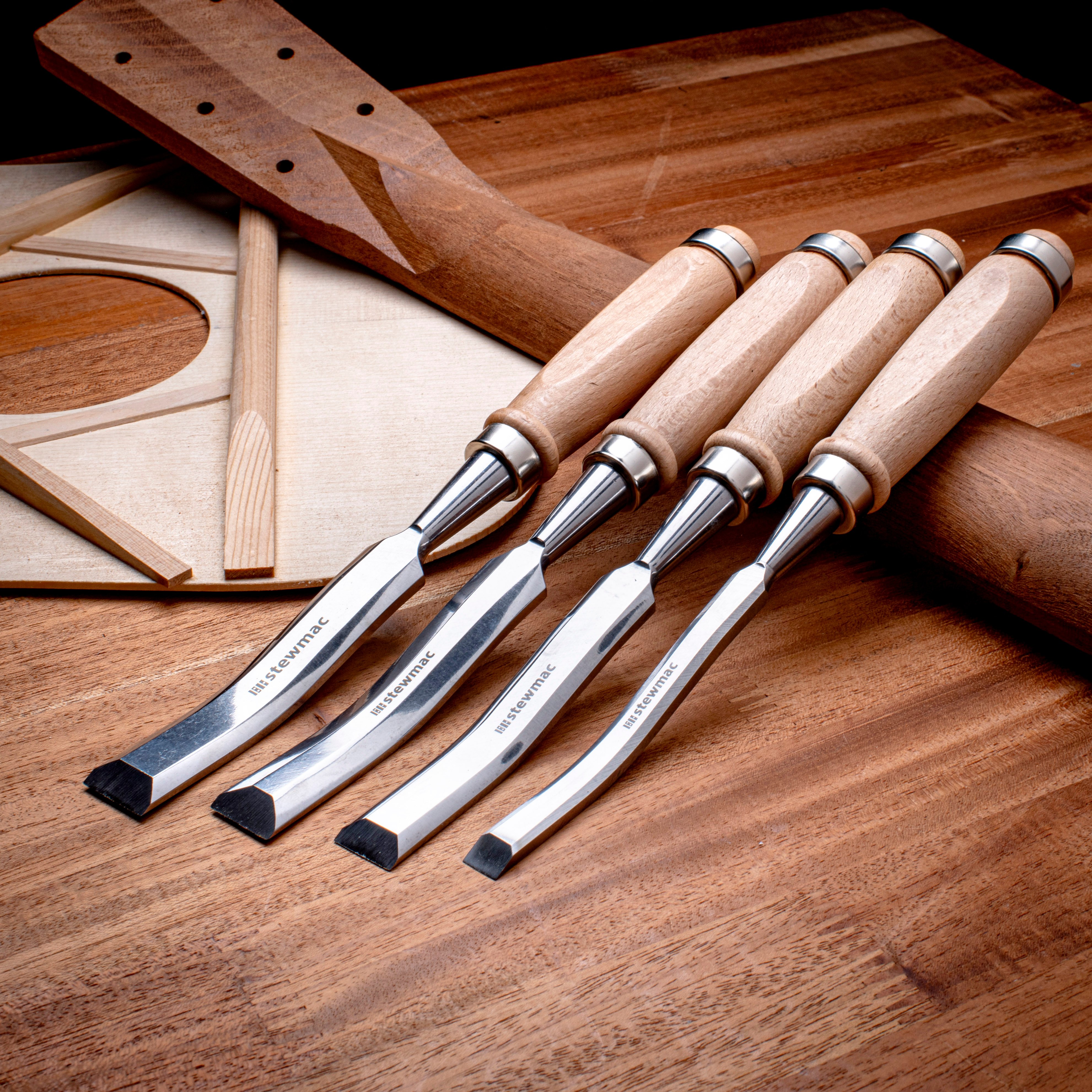 StewMac Curved Guitar Brace Chisels