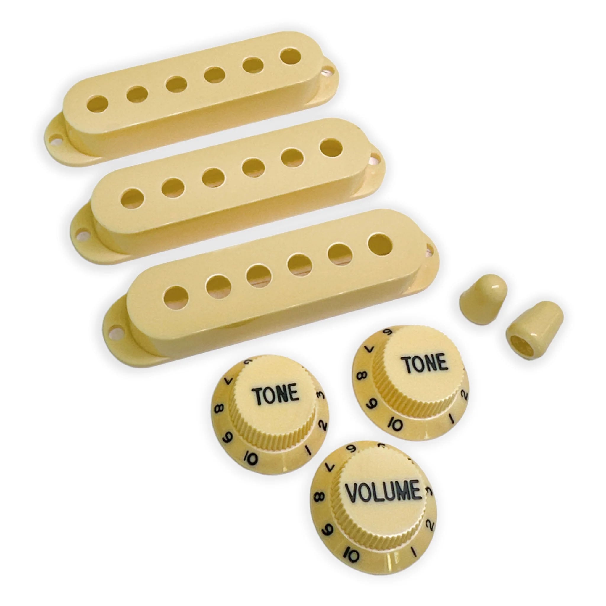  StewMac Knobs + Pickup Cover Set with Modern Spacing