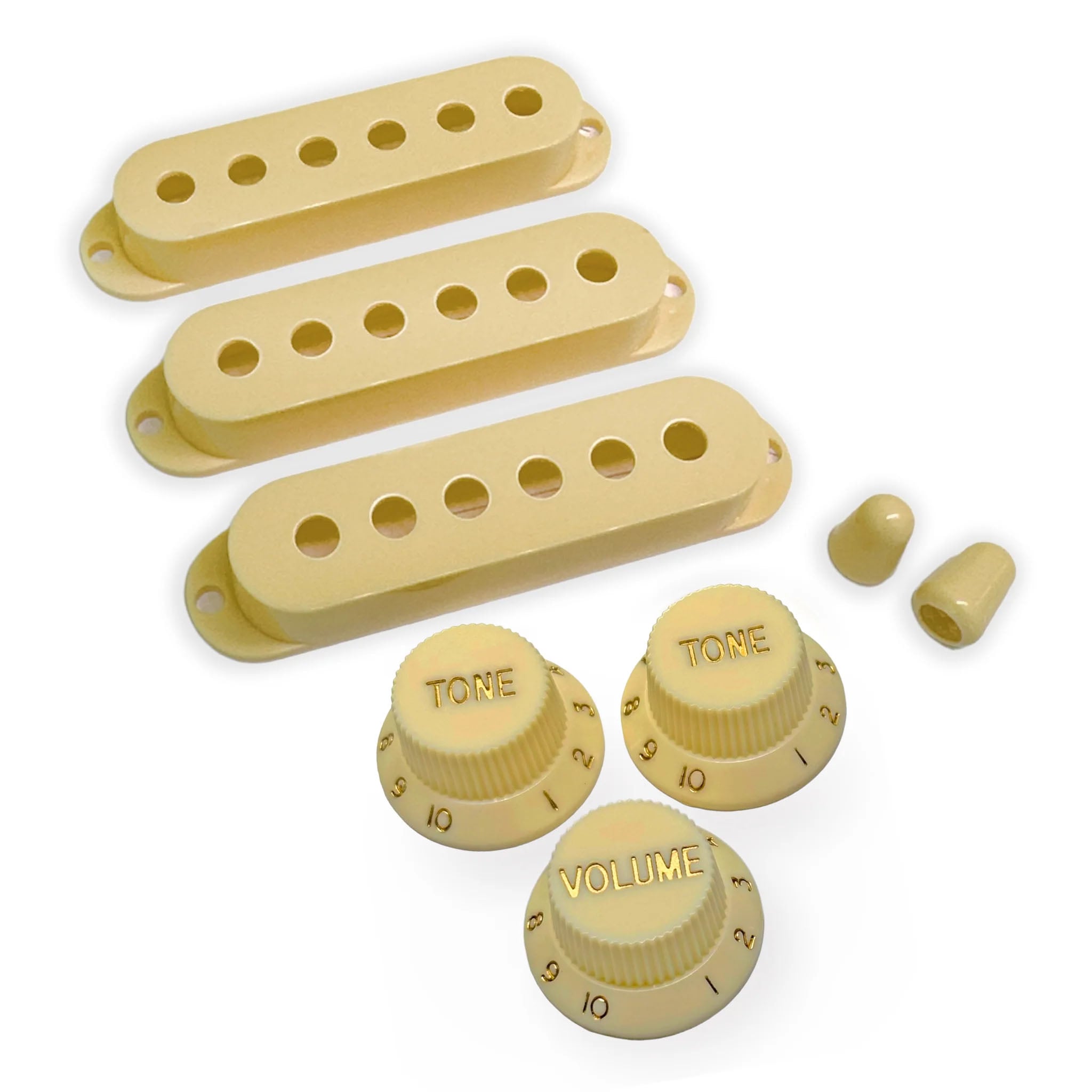  StewMac Knobs + Pickup Cover Set with Modern Spacing