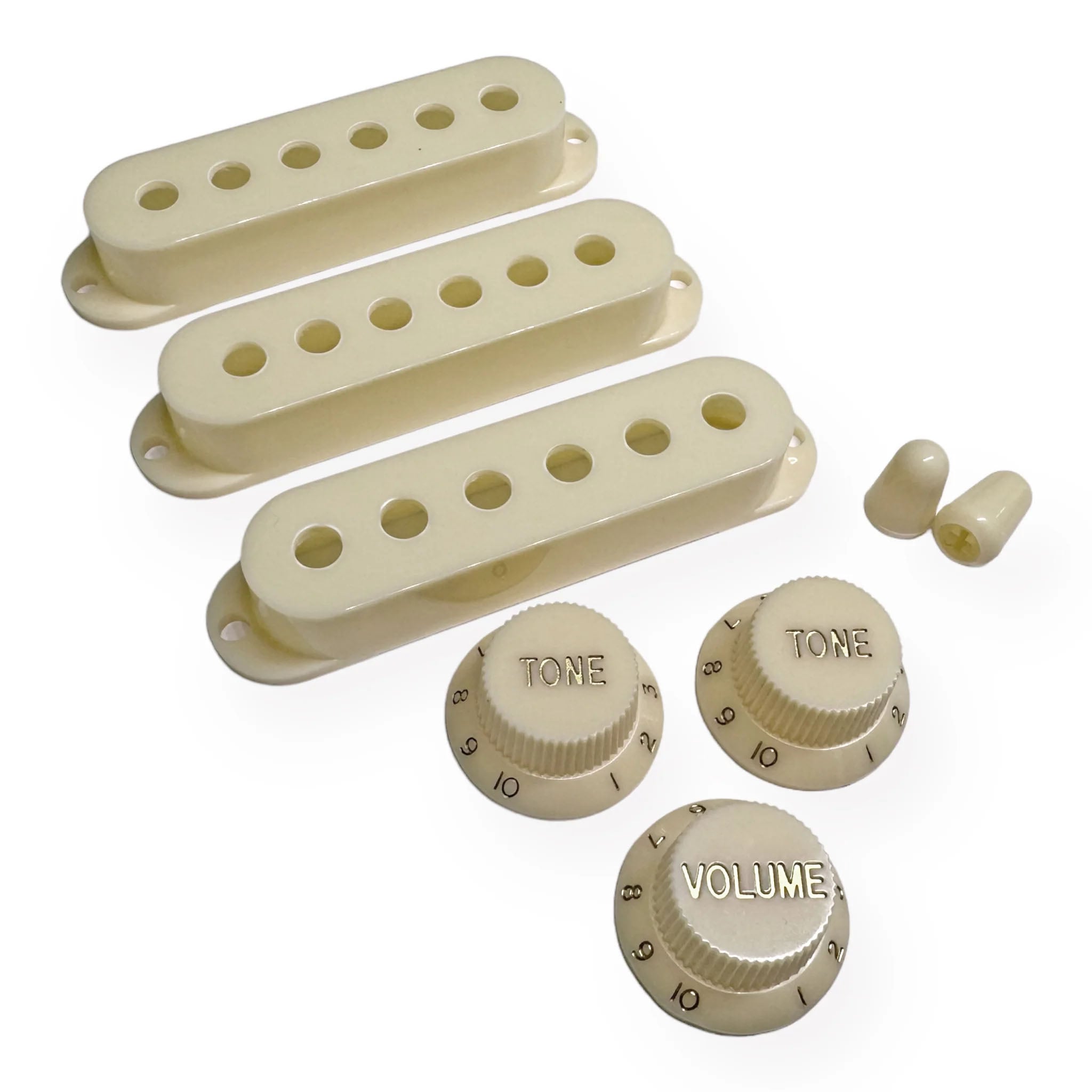  StewMac Knobs + Pickup Cover Set with Modern Spacing