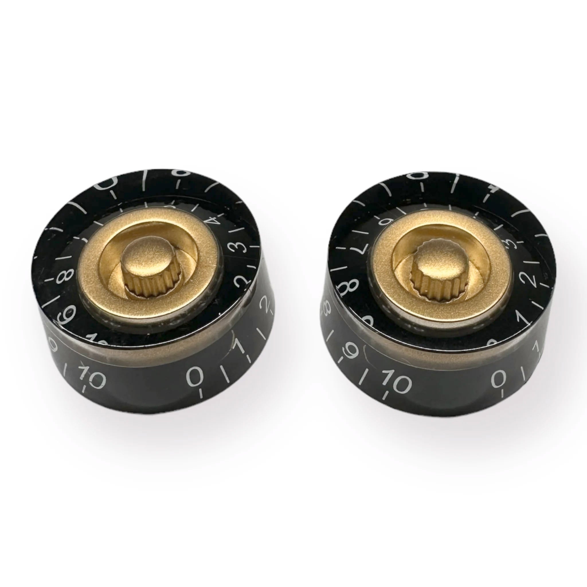 StewMac Speed Knob - 2 Pack, Black/Gold