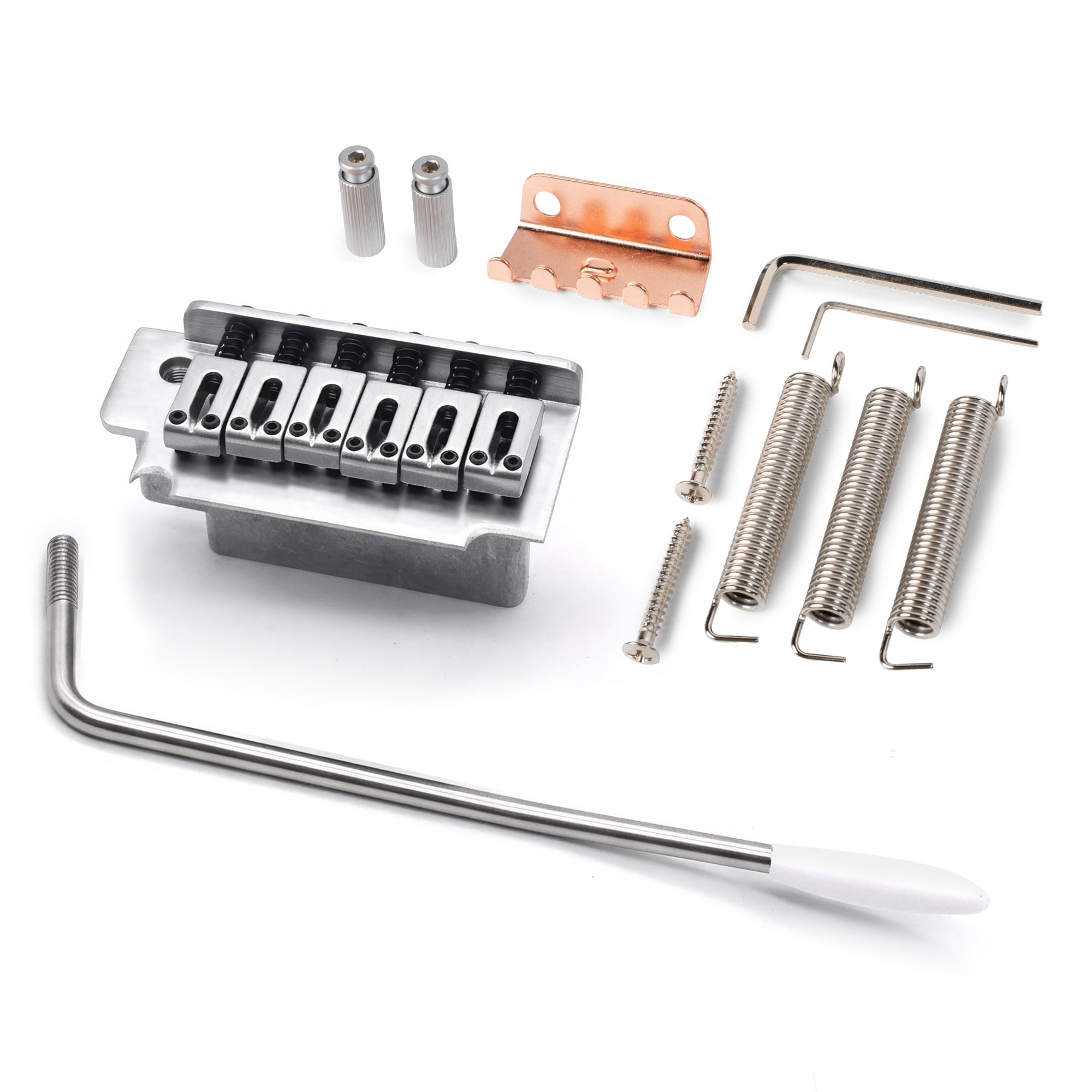 StewMac 2-Post Tremolo, Satin Chrome