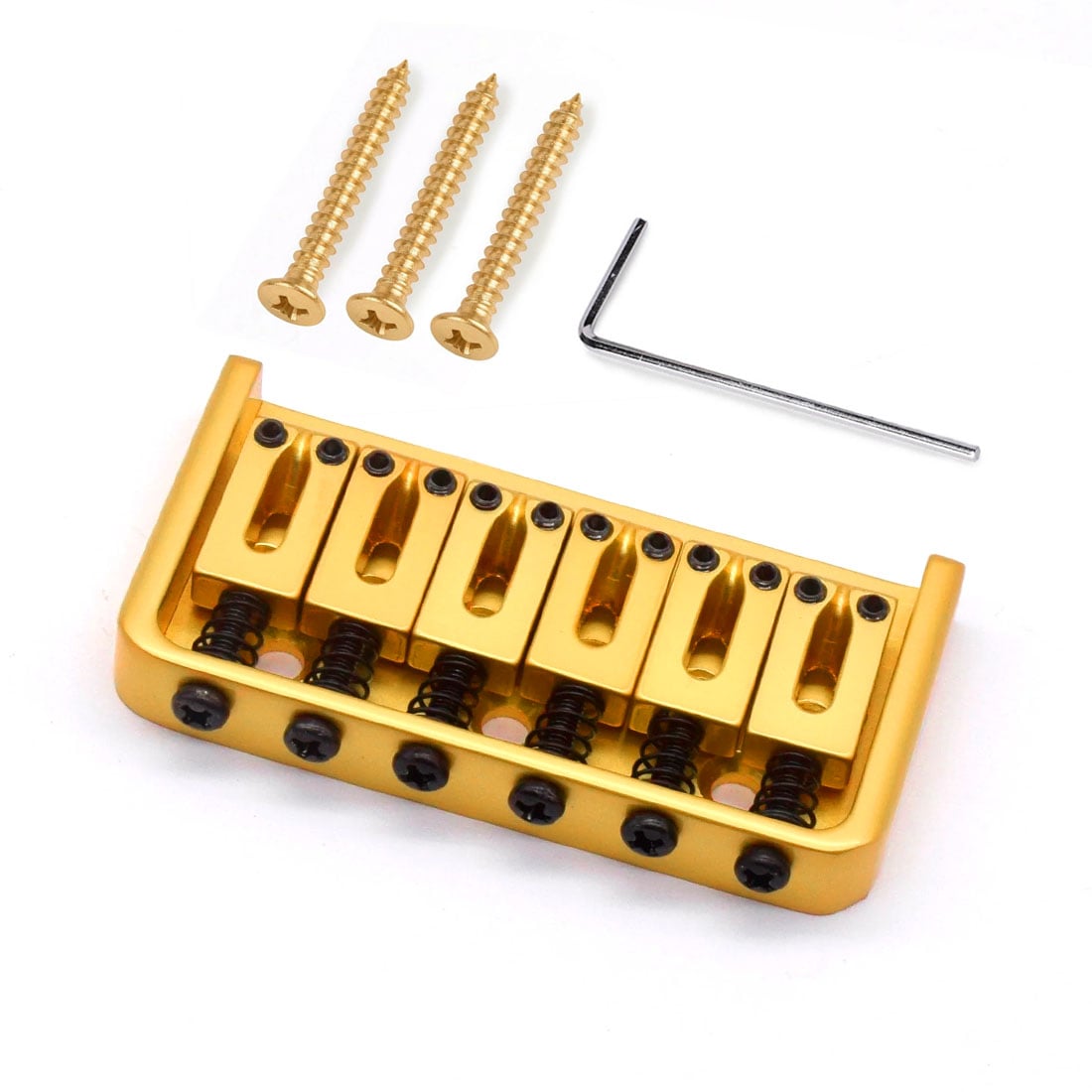StewMac Hardtail Bridge, Satin Gold