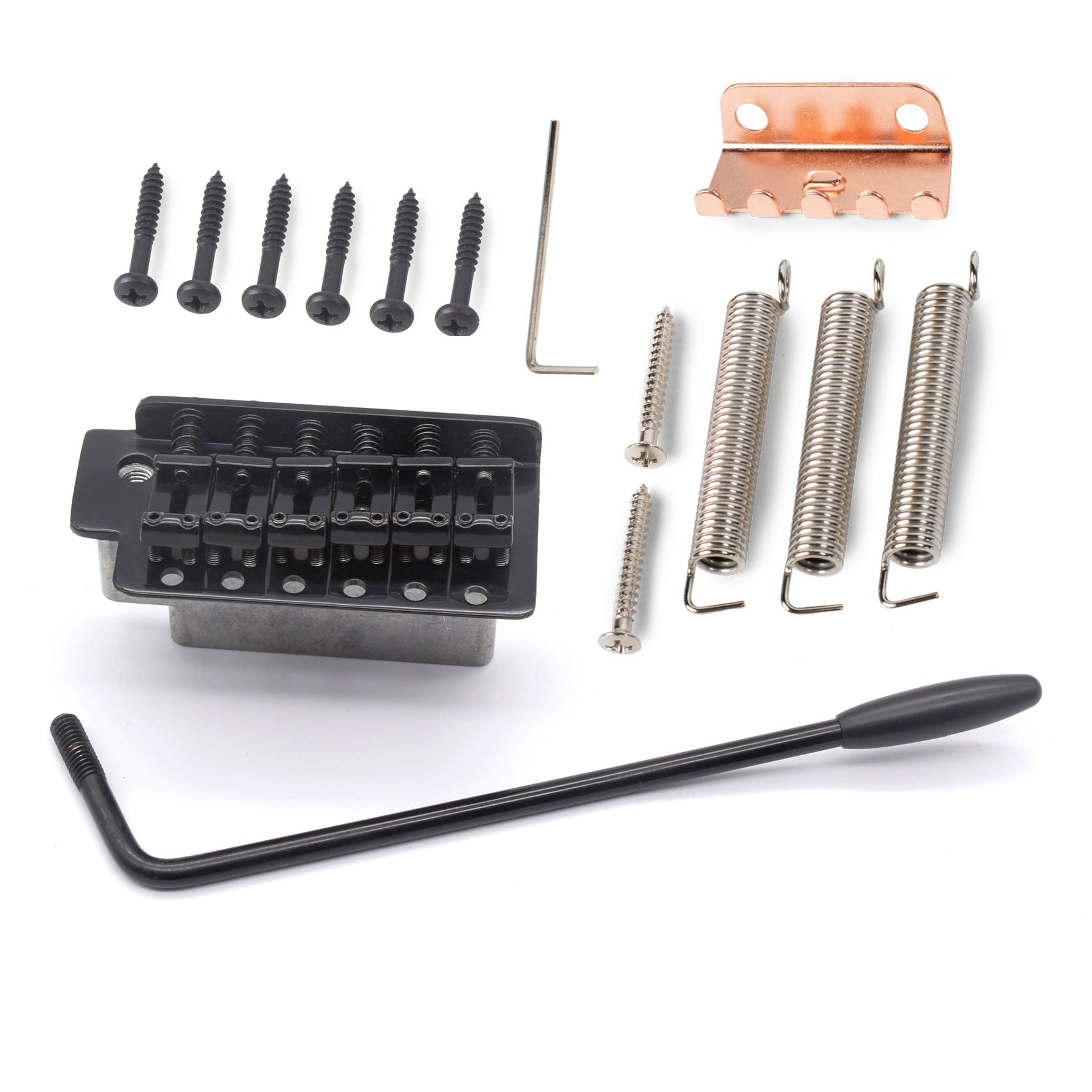 StewMac 6-Screw Tremolo, Black