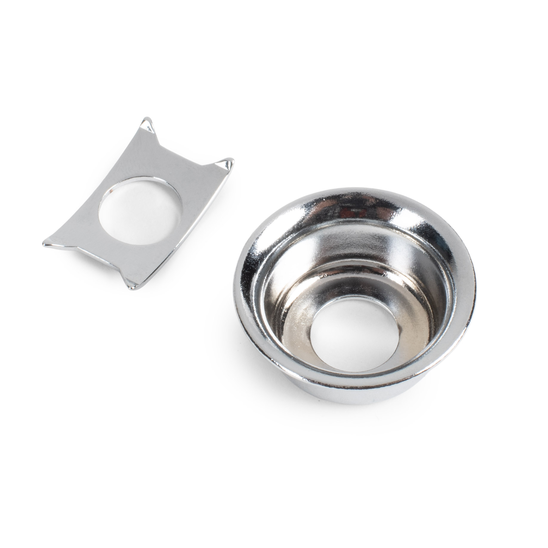 StewMac Jack Cup for Tele, Chrome