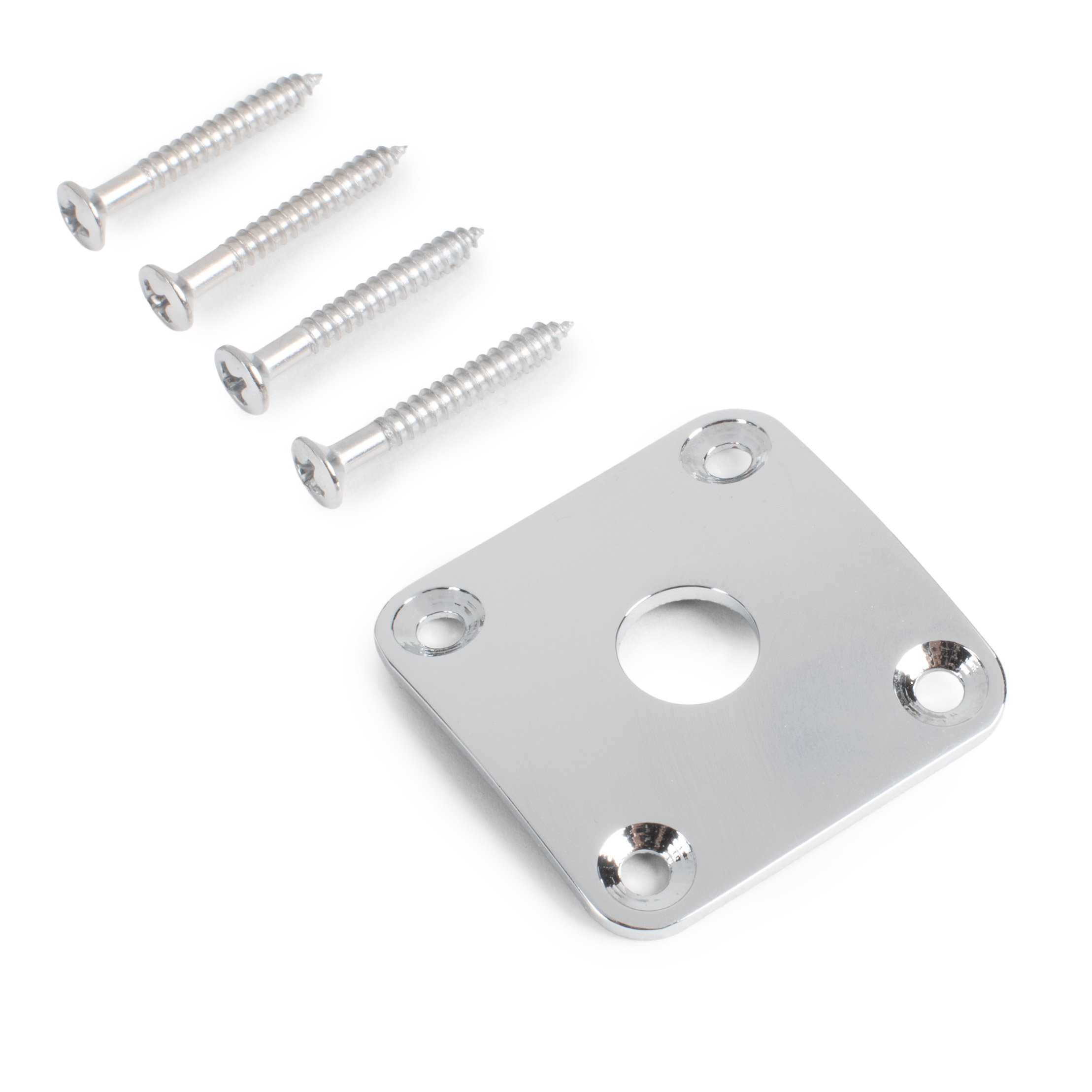 StewMac Jack Plate for Gibson® Les Paul®, Chrome