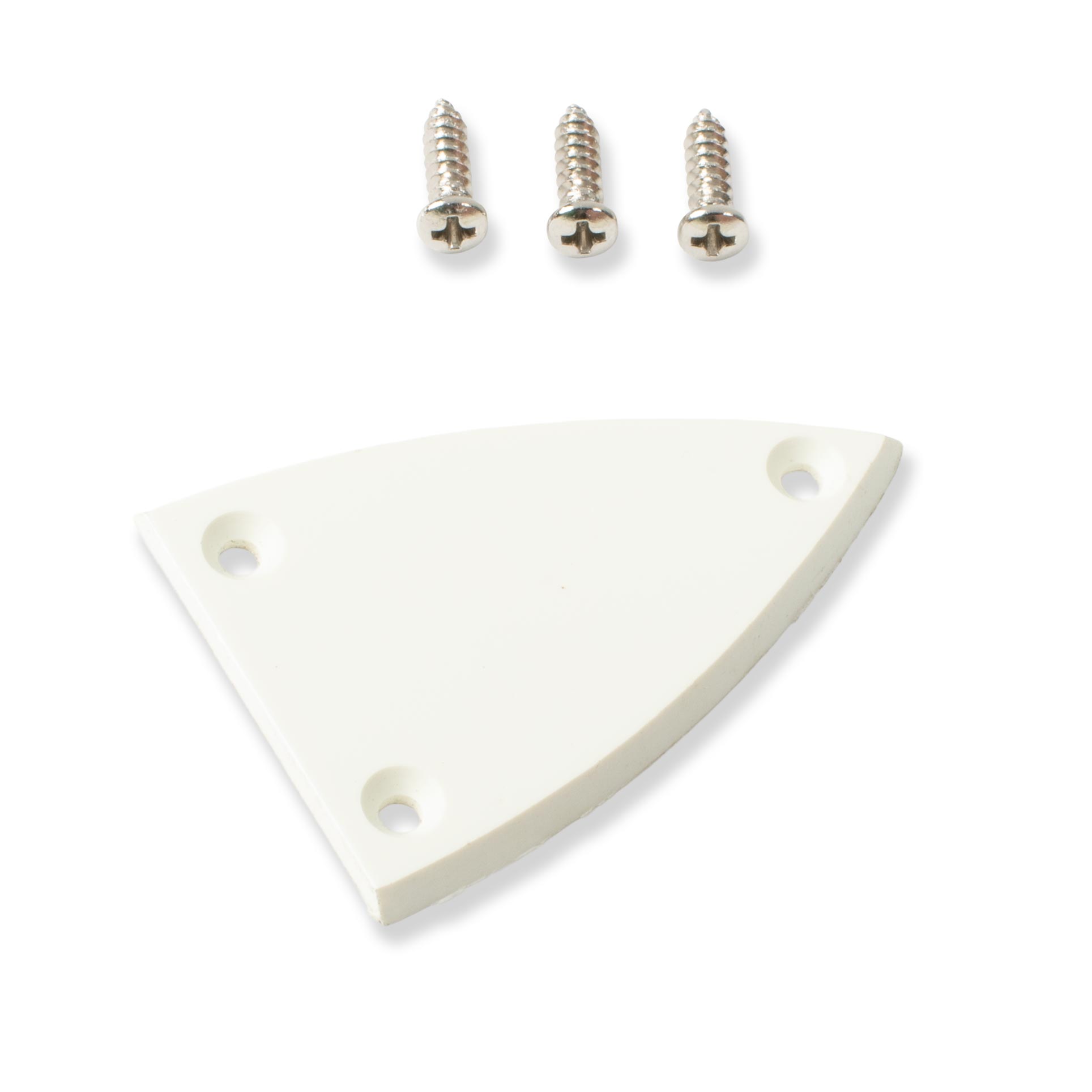 StewMac Large Spade Truss Rod Cover, White