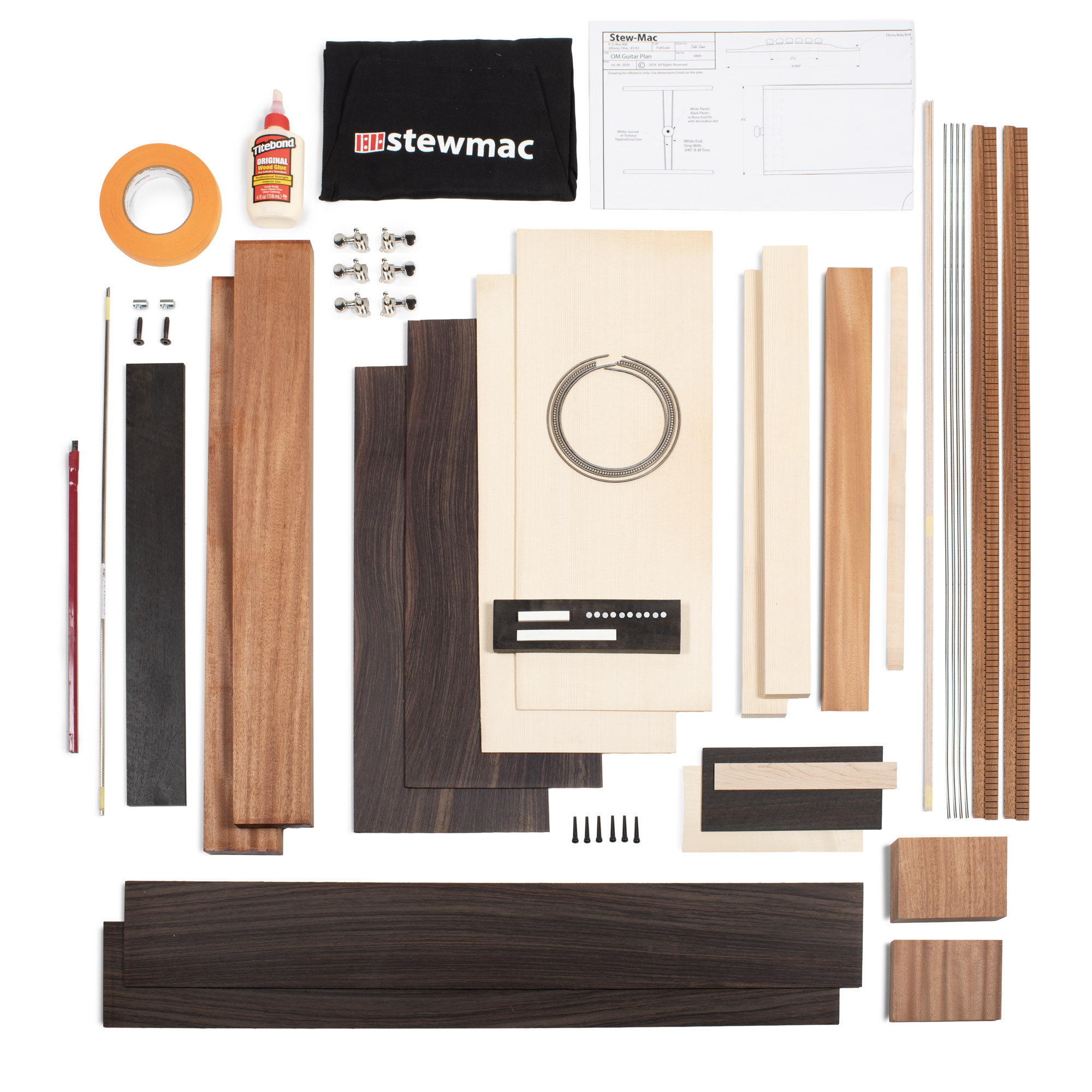 StewMac Unserviced Steel-string Acoustic Guitar Kit