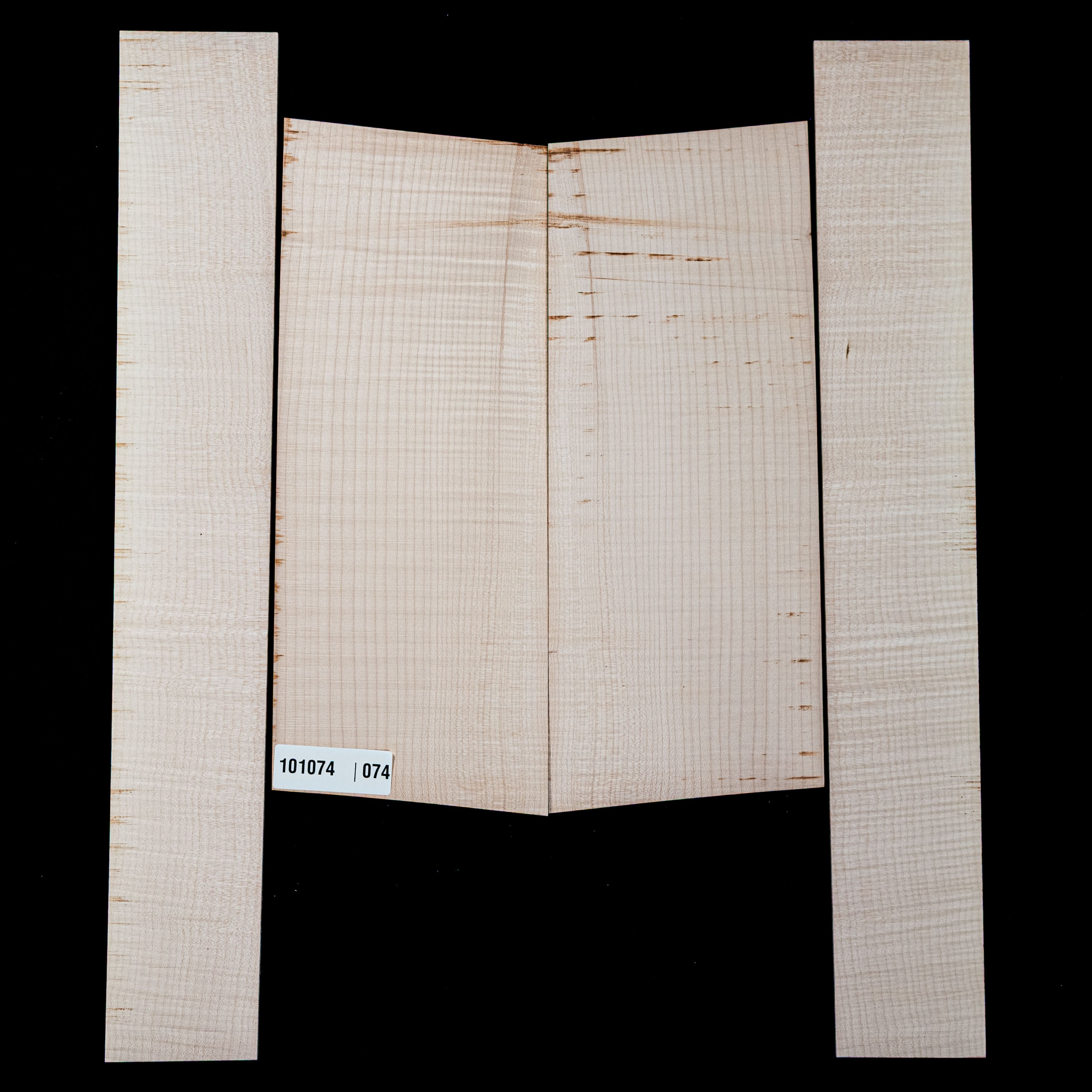 Flame Big Leaf Maple Back + Side Set - 074