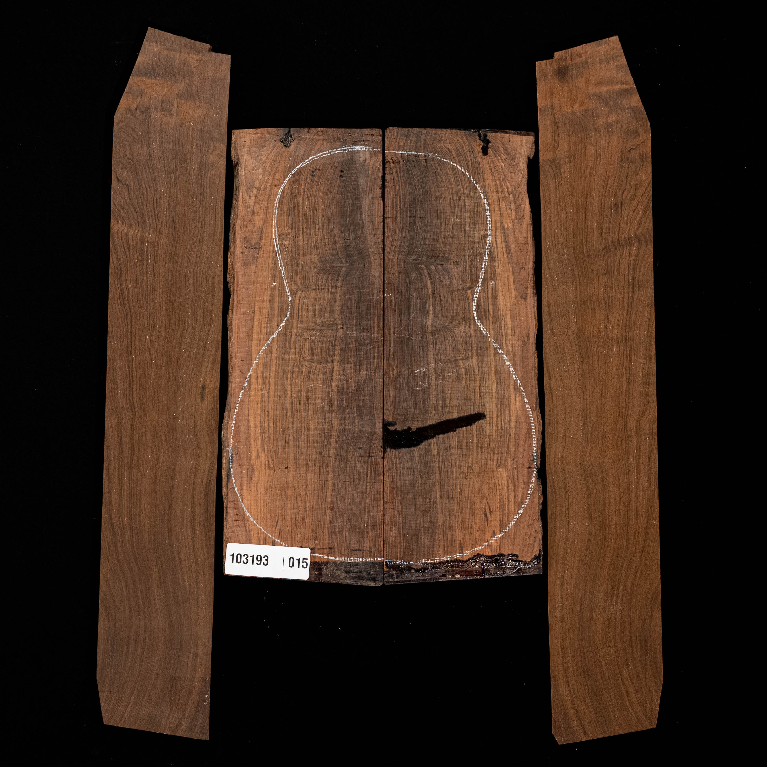Brazilian Rosewood Back + Side Set - 015