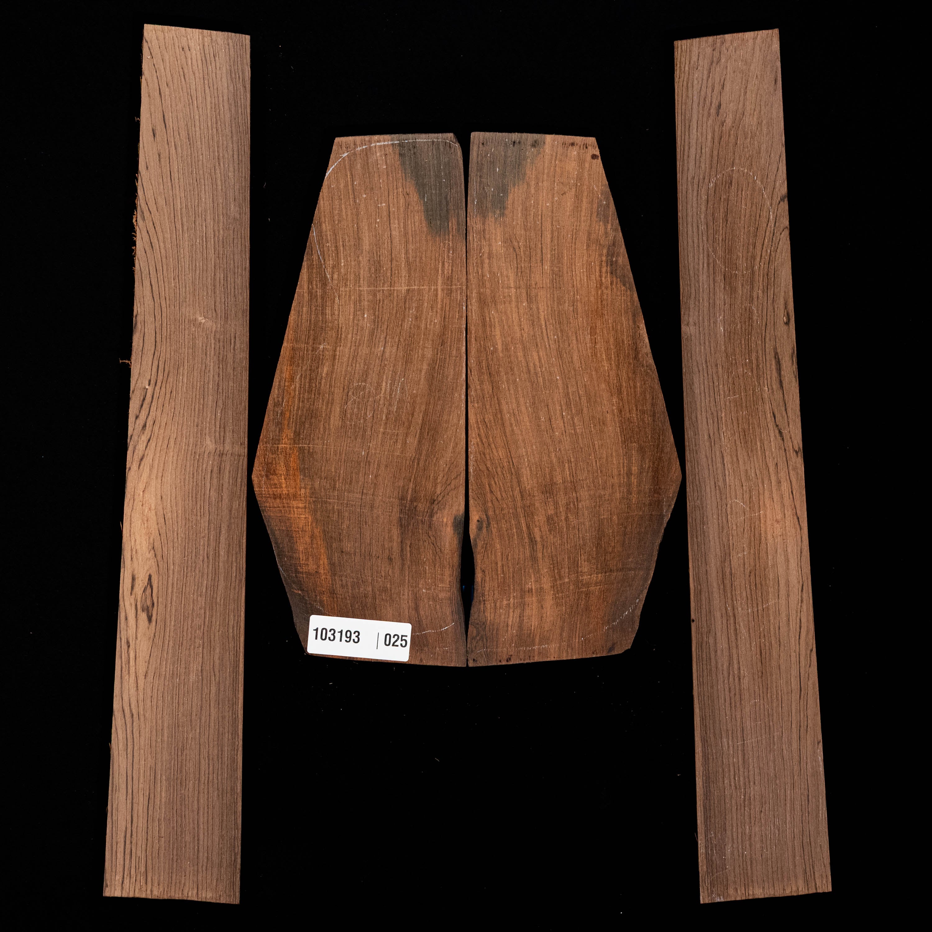 Brazilian Rosewood Back + Side Set - 025