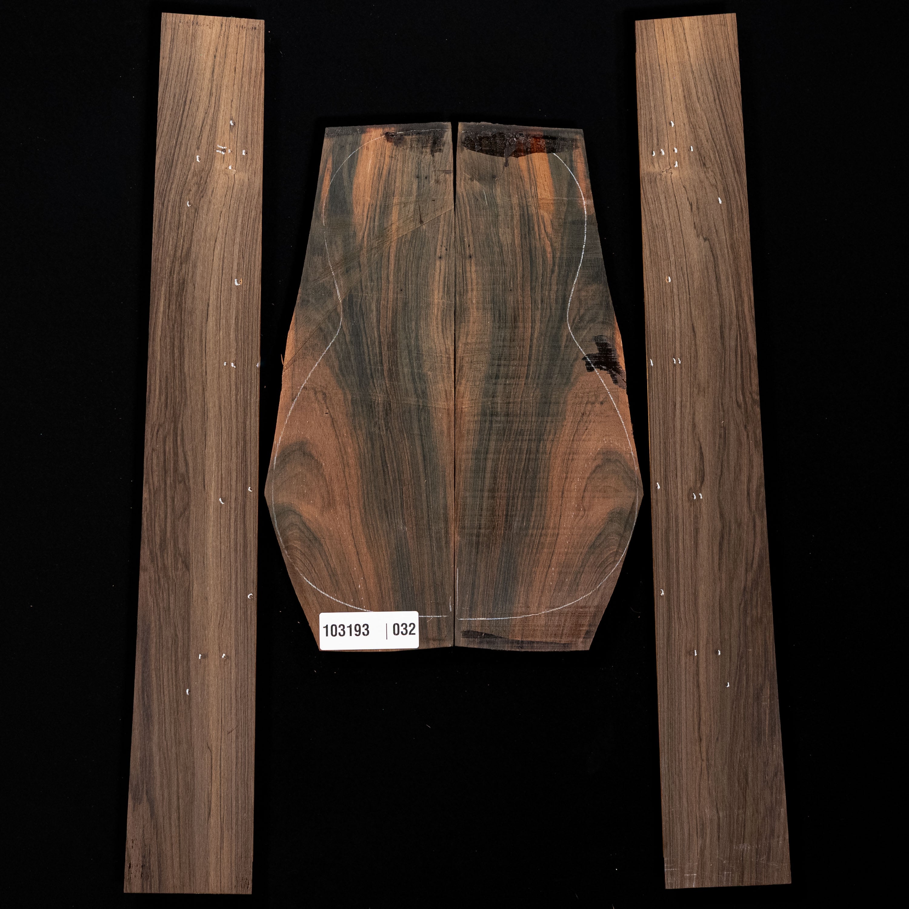 Brazilian Rosewood Back + Side Set - 032