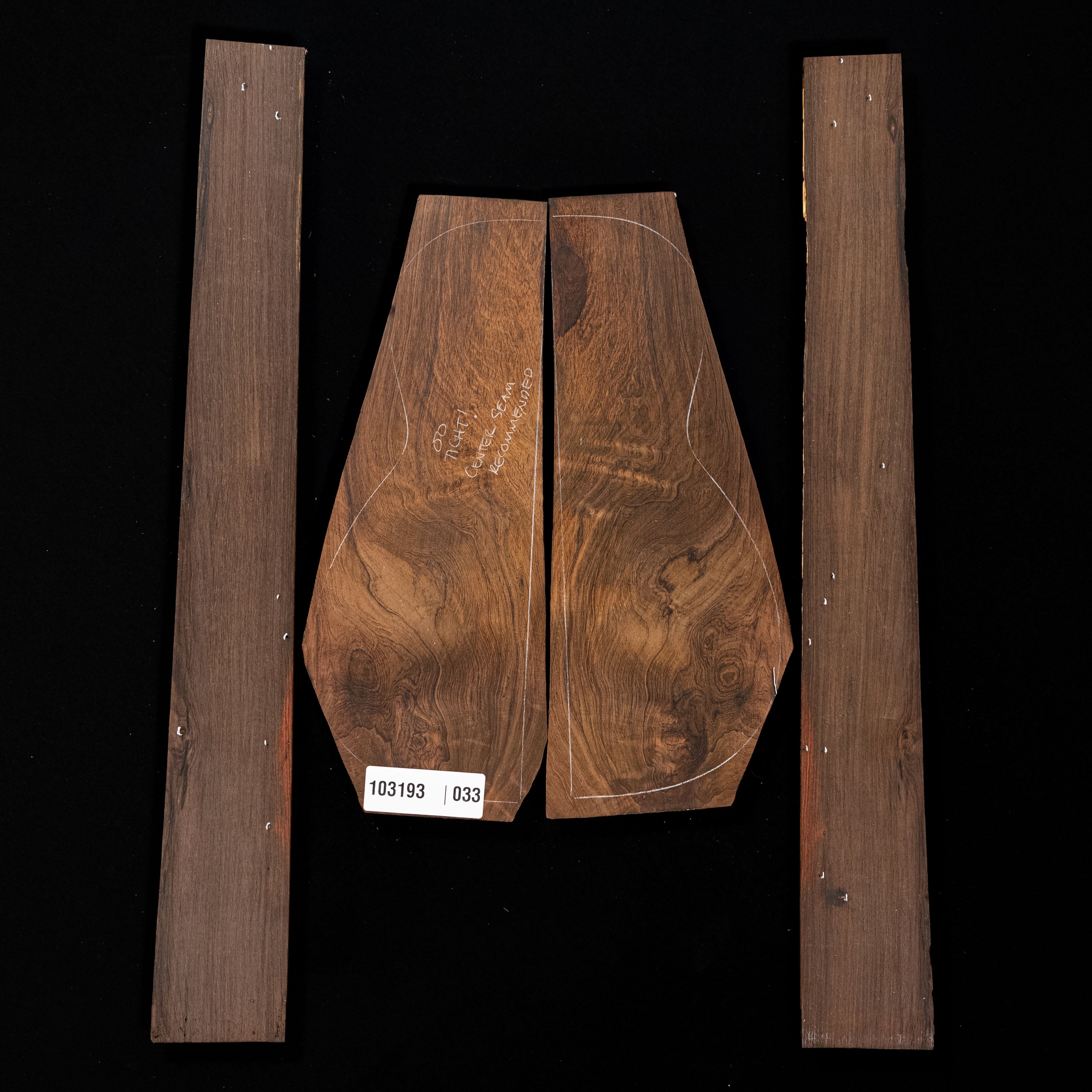 Brazilian Rosewood Back + Side Set - 033