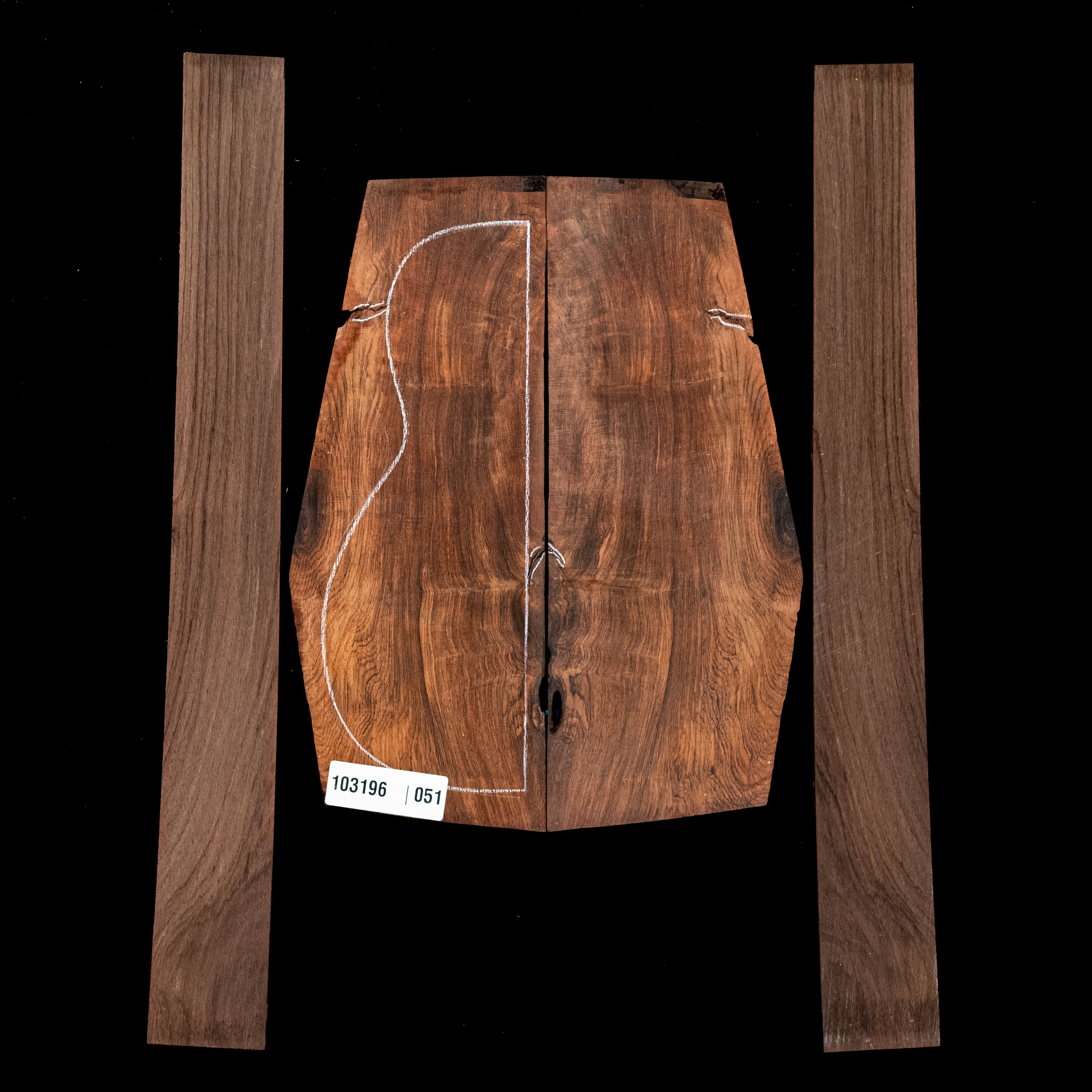 Brazilian Rosewood Back + Side Set - 051