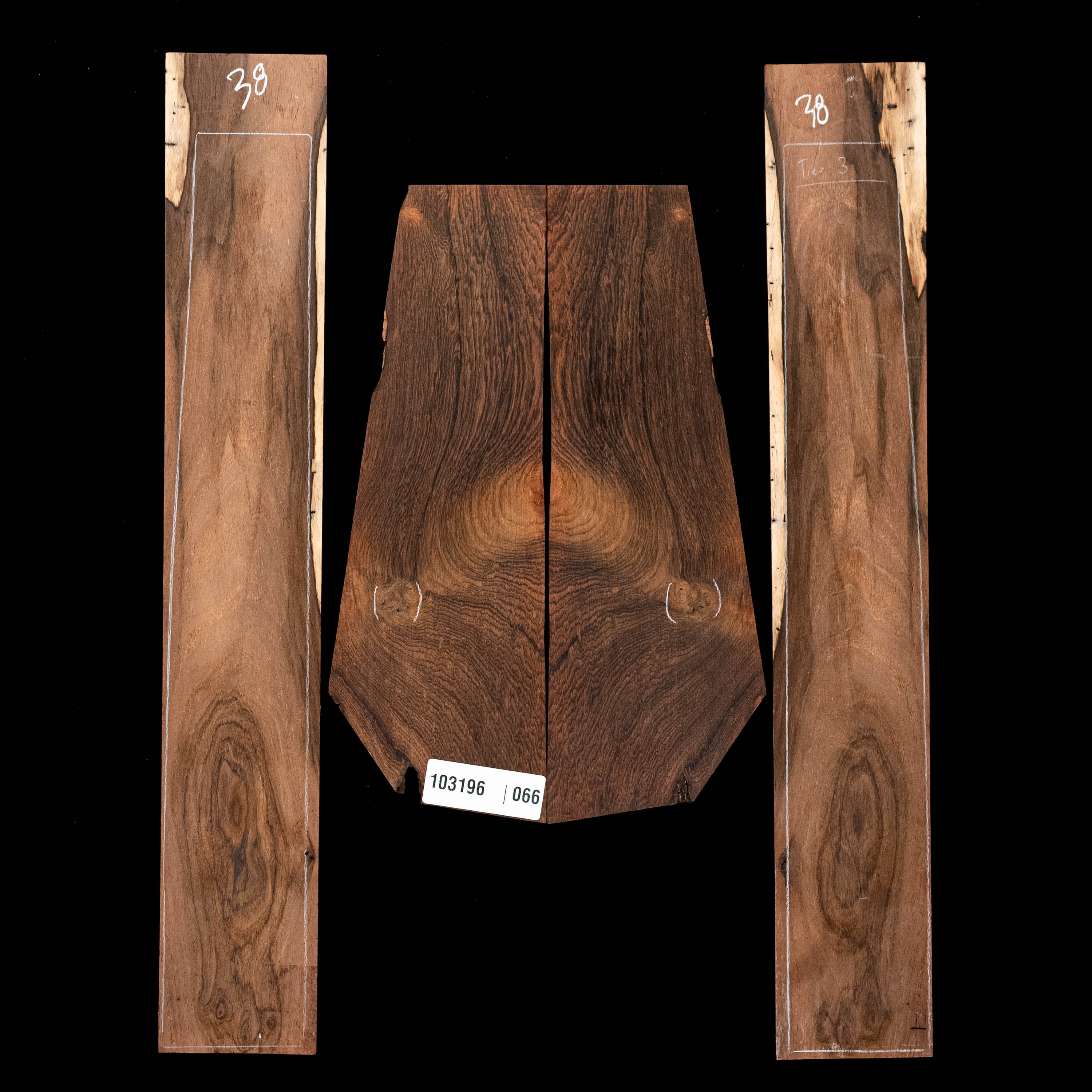 Brazilian Rosewood Back + Side Set - 066