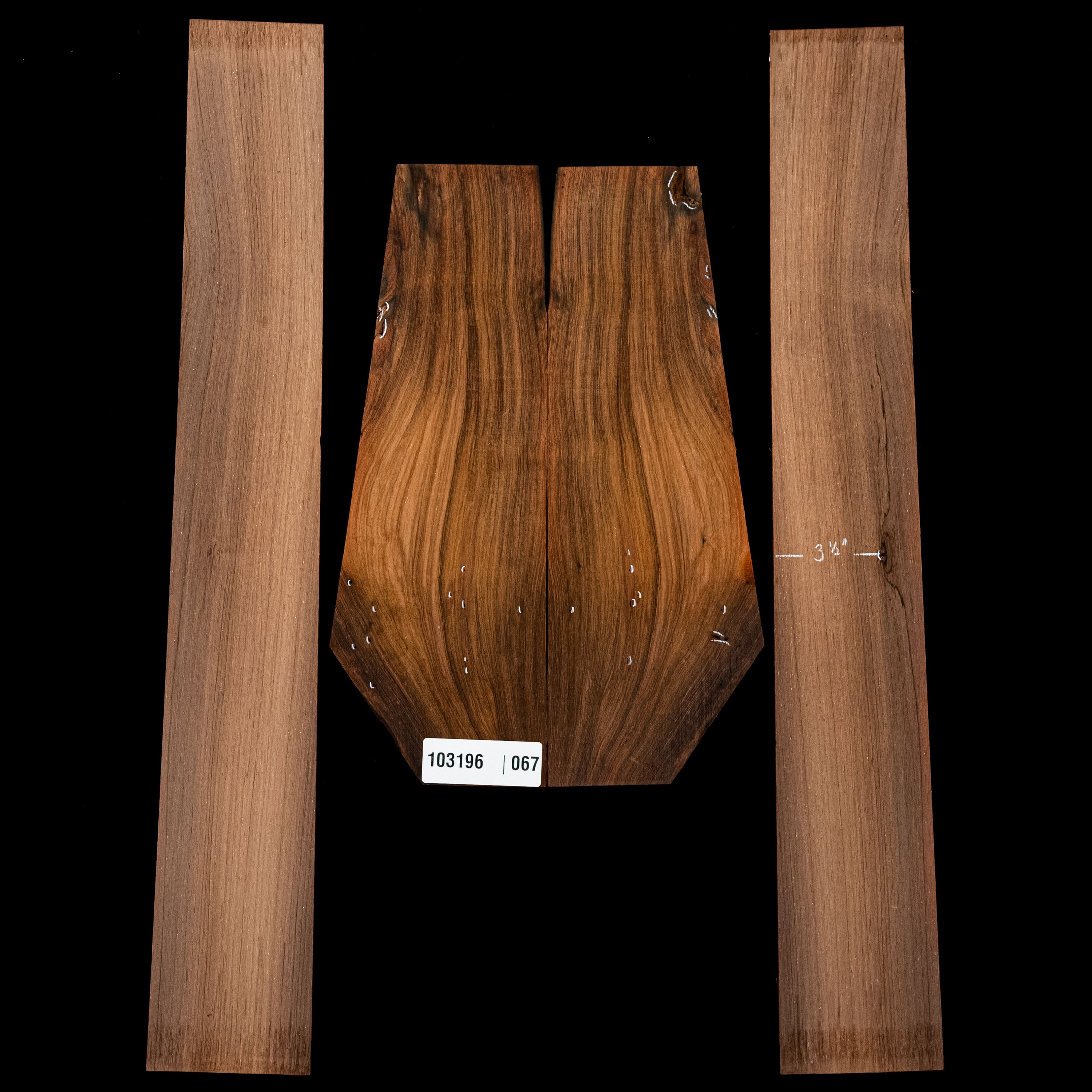 Brazilian Rosewood Back + Side Set - 067